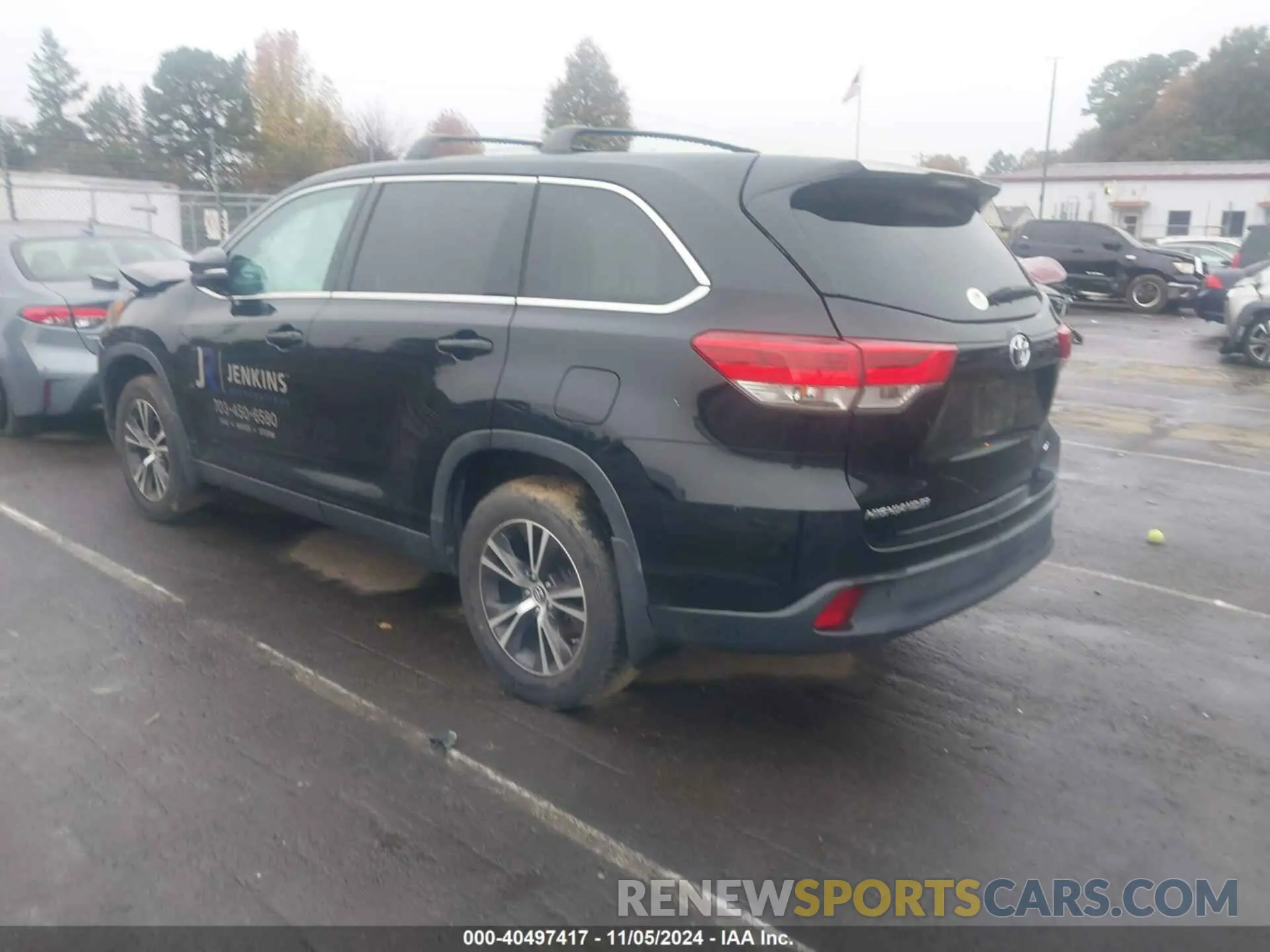 3 fotografías del automóvil dañado 5TDBZRFH6KS956907 TOYOTA HIGHLANDER 2019