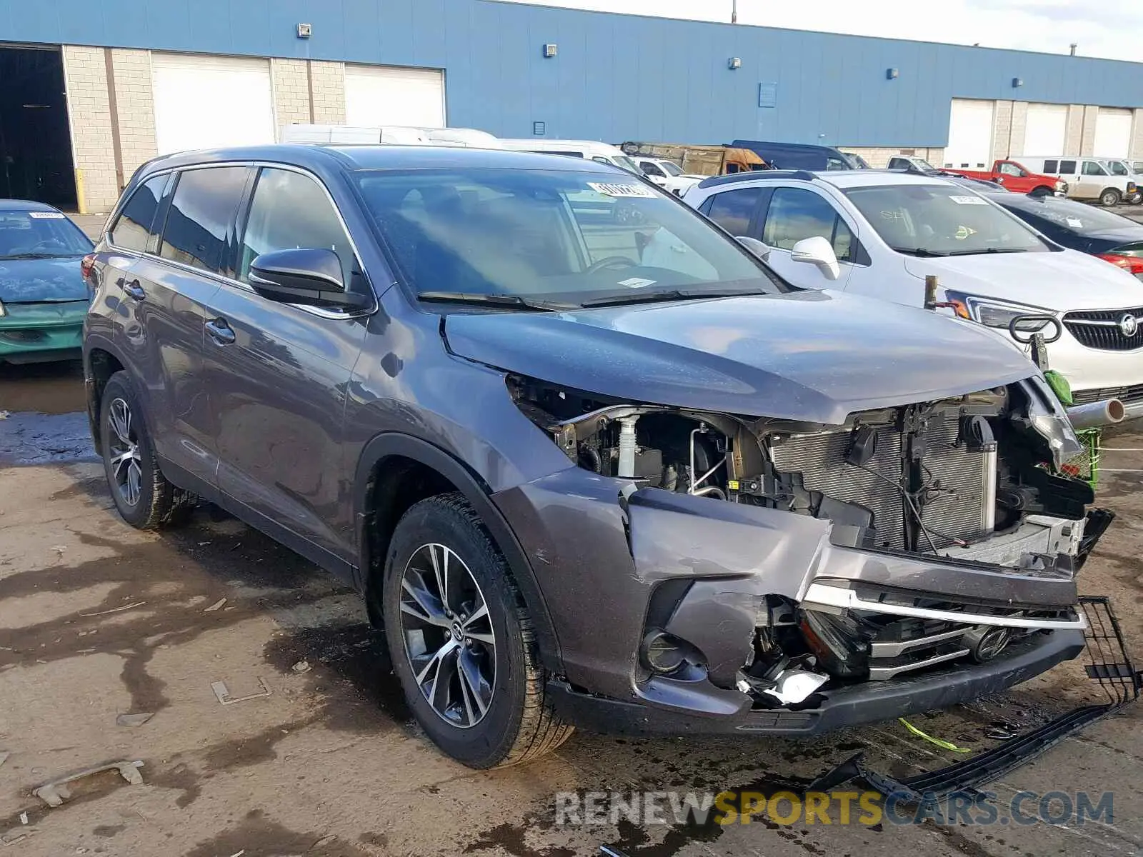 1 fotografías del automóvil dañado 5TDBZRFH6KS963467 TOYOTA HIGHLANDER 2019