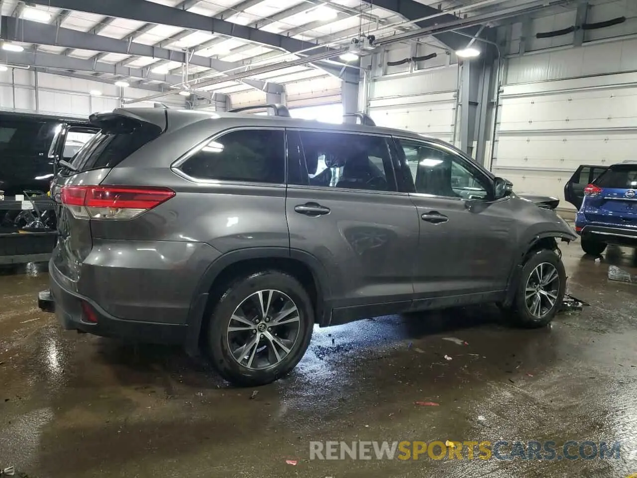 3 fotografías del automóvil dañado 5TDBZRFH7KS712991 TOYOTA HIGHLANDER 2019