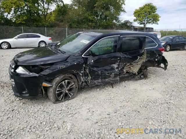 9 fotografías del automóvil dañado 5TDBZRFH7KS976695 TOYOTA HIGHLANDER 2019