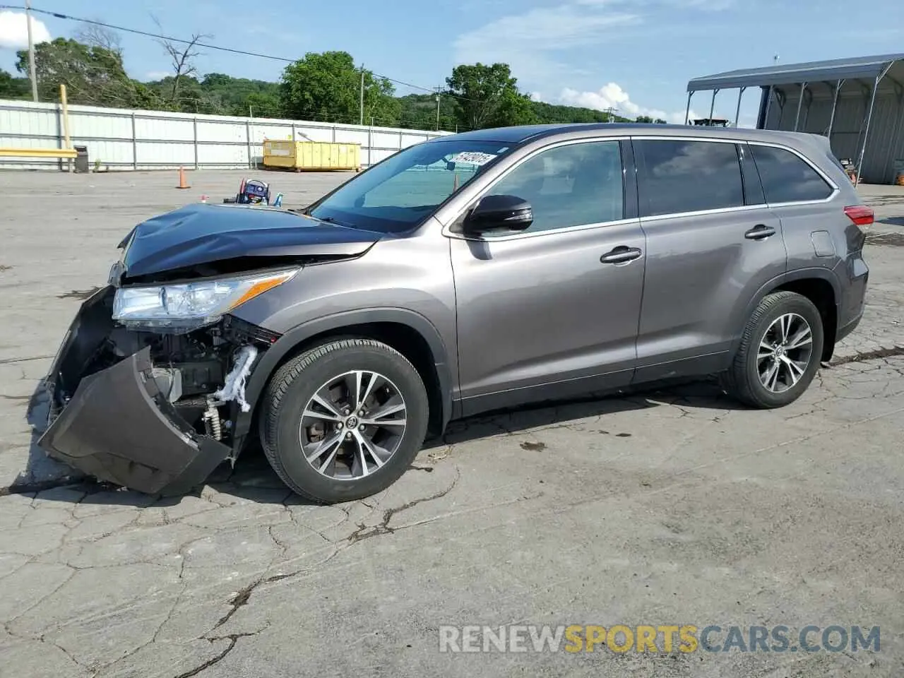 1 fotografías del automóvil dañado 5TDBZRFH7KS999815 TOYOTA HIGHLANDER 2019