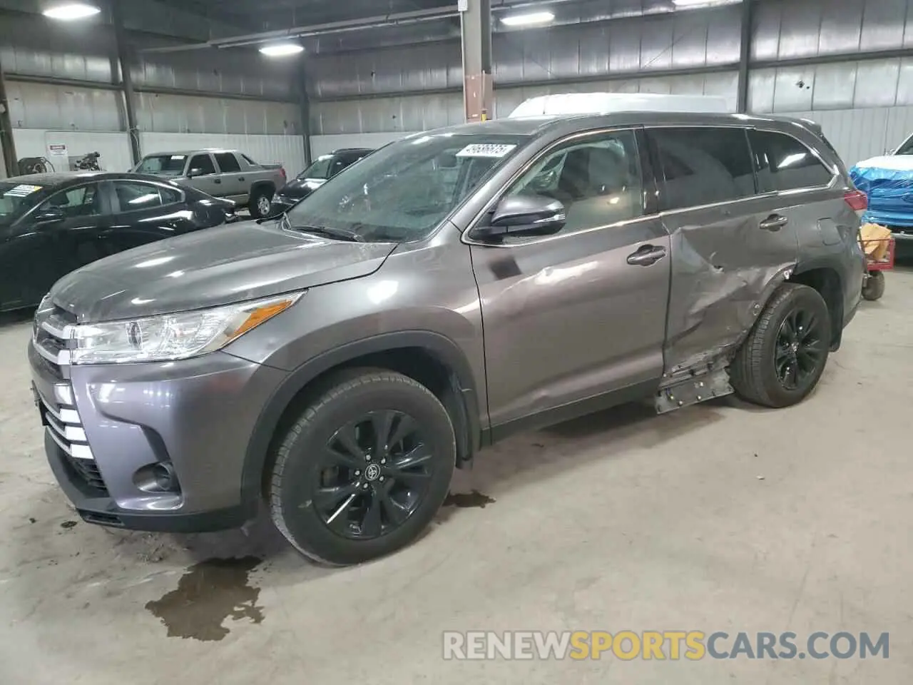 1 fotografías del automóvil dañado 5TDBZRFH8KS726401 TOYOTA HIGHLANDER 2019