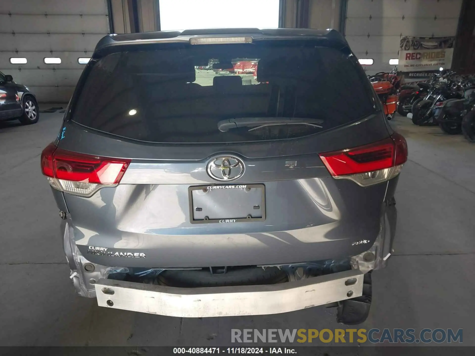 16 fotografías del automóvil dañado 5TDBZRFH8KS740959 TOYOTA HIGHLANDER 2019