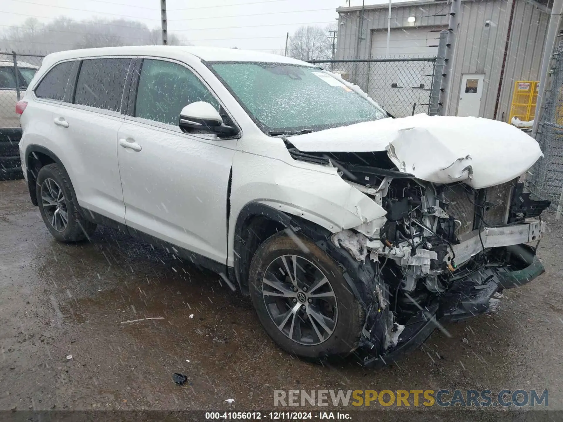 1 fotografías del automóvil dañado 5TDBZRFH8KS919017 TOYOTA HIGHLANDER 2019
