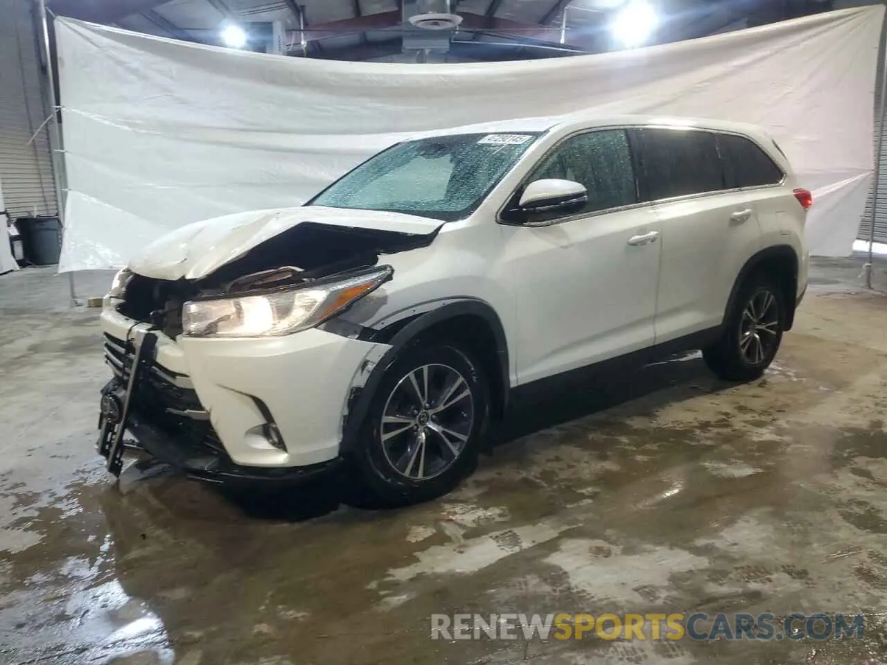 1 fotografías del automóvil dañado 5TDBZRFH9KS708649 TOYOTA HIGHLANDER 2019