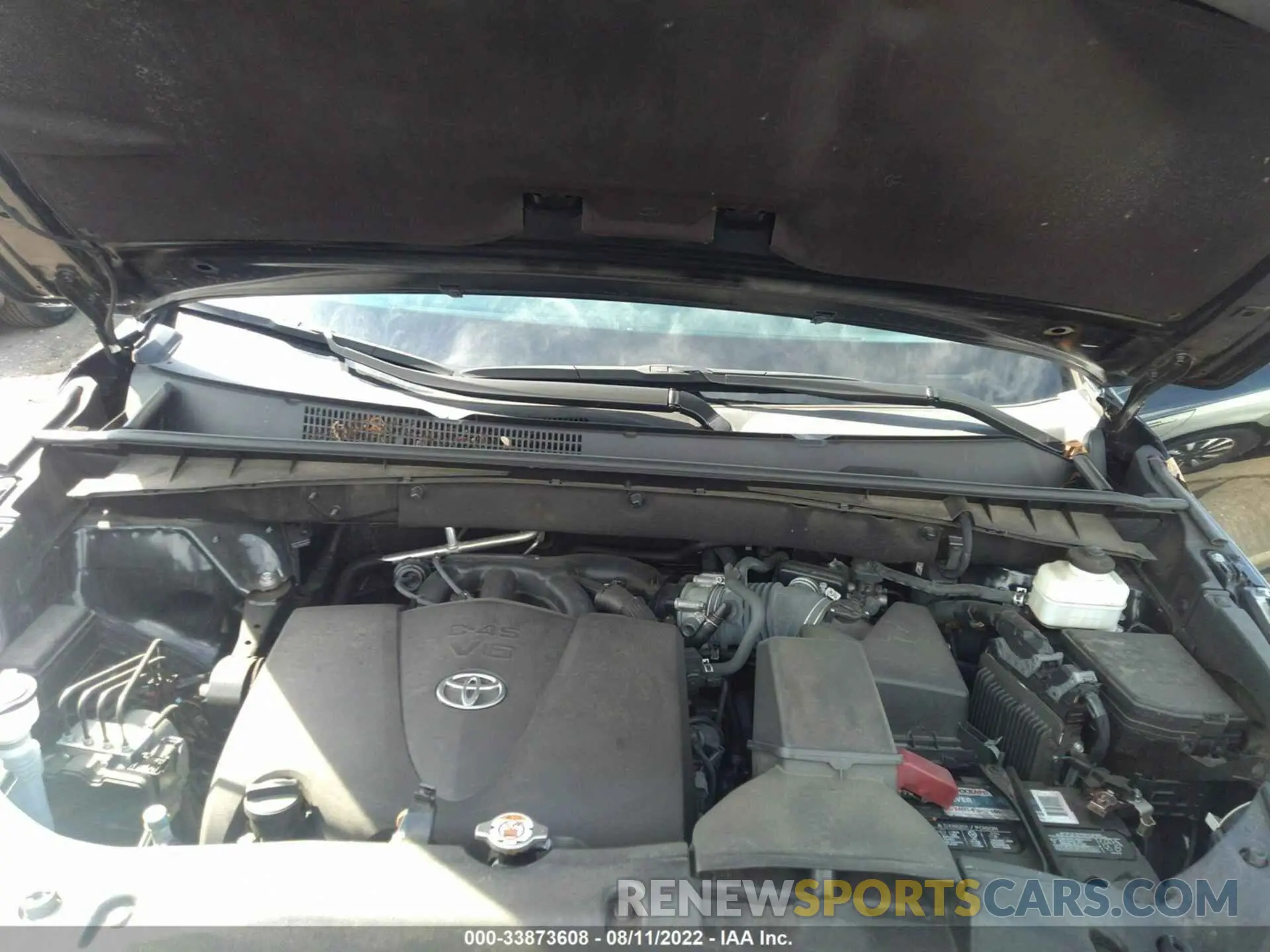 10 fotografías del automóvil dañado 5TDBZRFHXKS917639 TOYOTA HIGHLANDER 2019