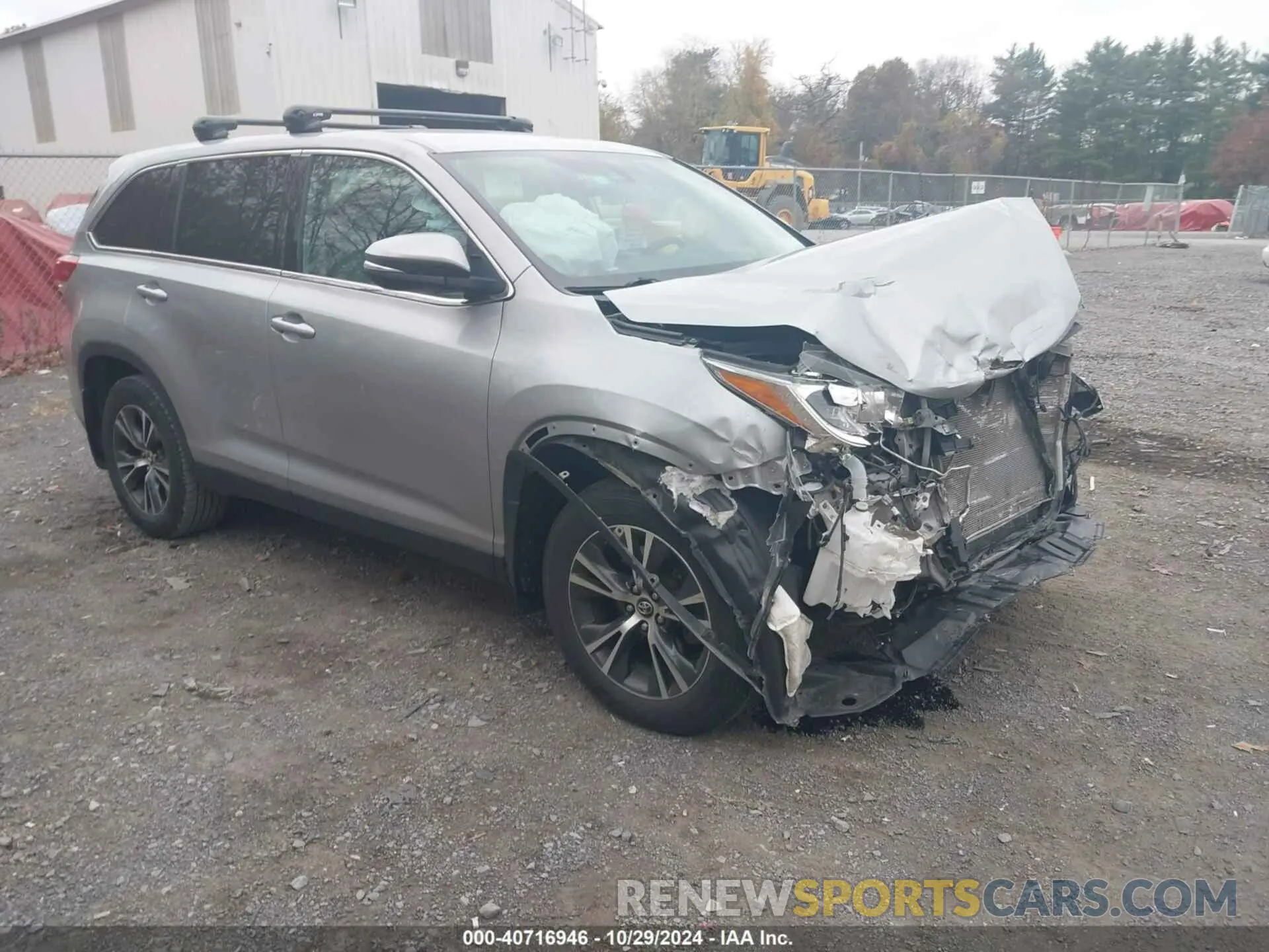1 fotografías del automóvil dañado 5TDBZRFHXKS953251 TOYOTA HIGHLANDER 2019