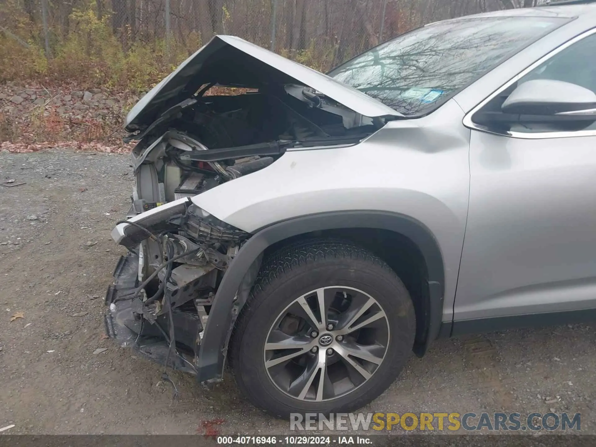 6 fotografías del automóvil dañado 5TDBZRFHXKS953251 TOYOTA HIGHLANDER 2019