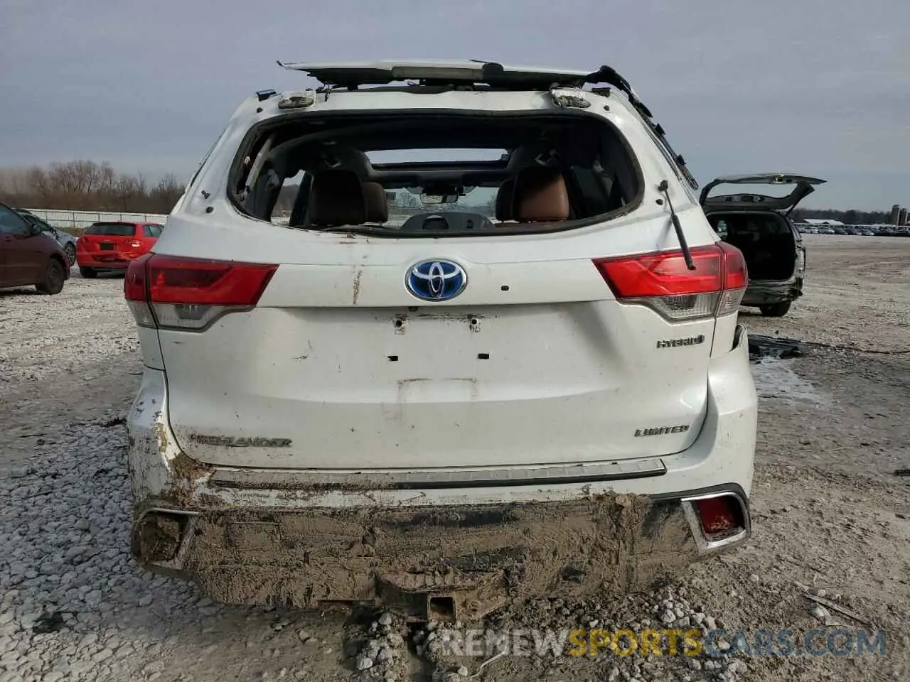 6 fotografías del automóvil dañado 5TDDGRFH1KS069150 TOYOTA HIGHLANDER 2019