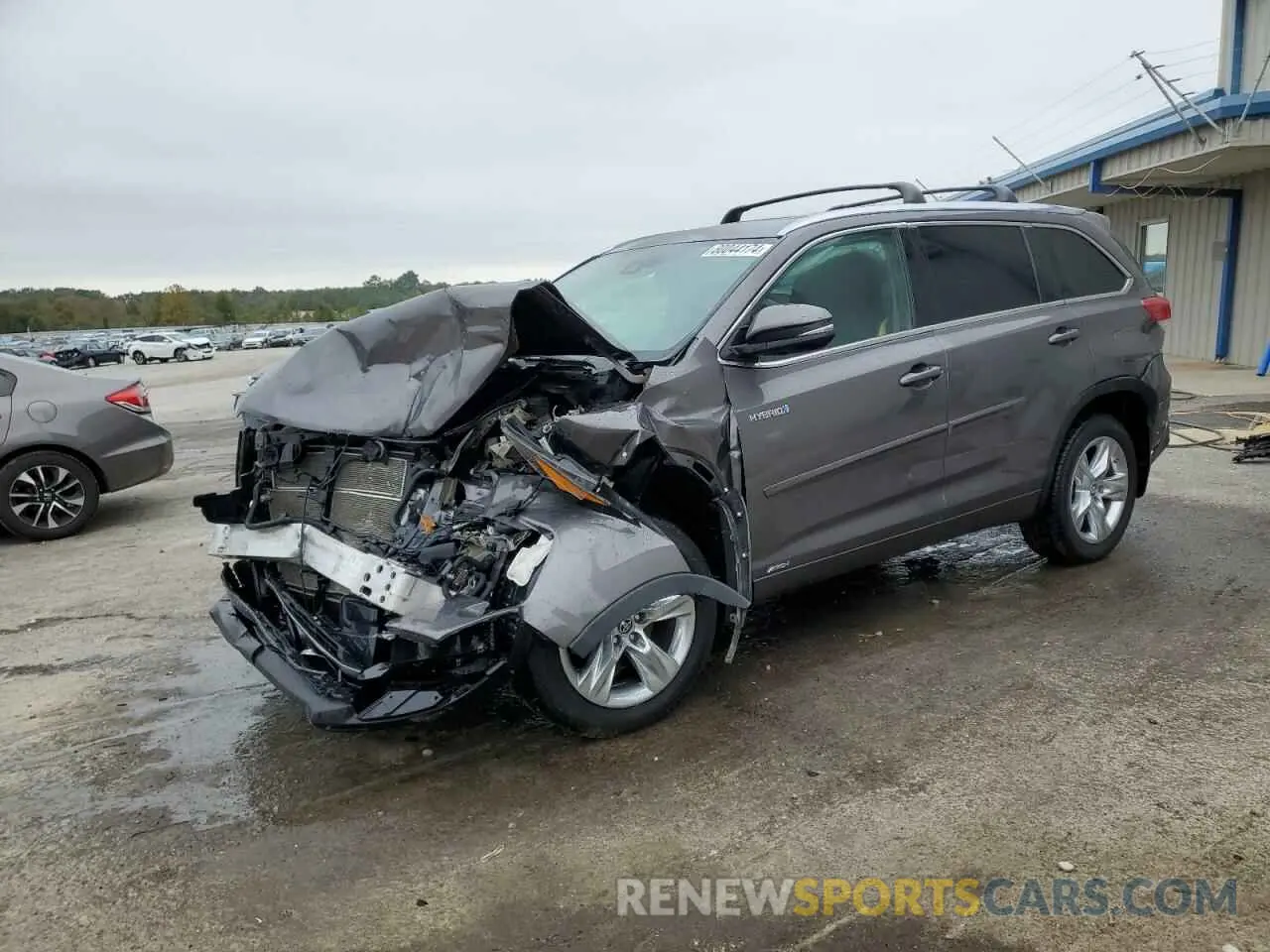 1 fotografías del automóvil dañado 5TDDGRFH1KS072758 TOYOTA HIGHLANDER 2019