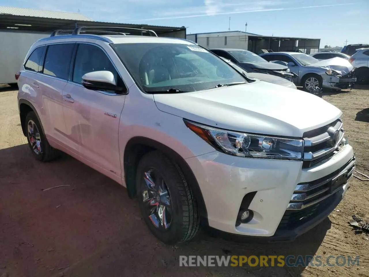 4 fotografías del automóvil dañado 5TDDGRFH5KS064288 TOYOTA HIGHLANDER 2019