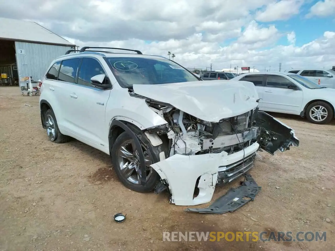 1 fotografías del automóvil dañado 5TDDGRFH6KS072786 TOYOTA HIGHLANDER 2019