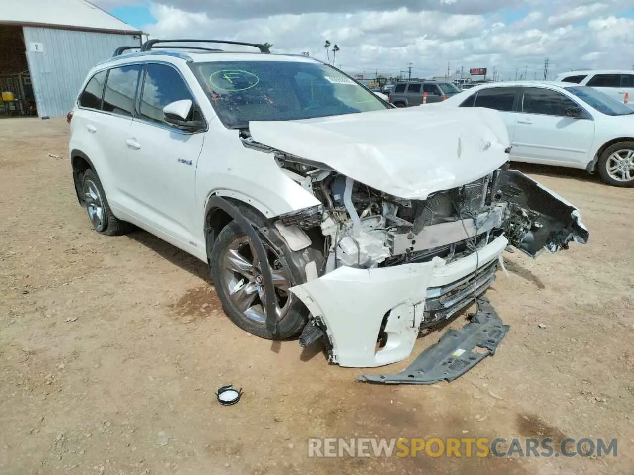 9 fotografías del automóvil dañado 5TDDGRFH6KS072786 TOYOTA HIGHLANDER 2019