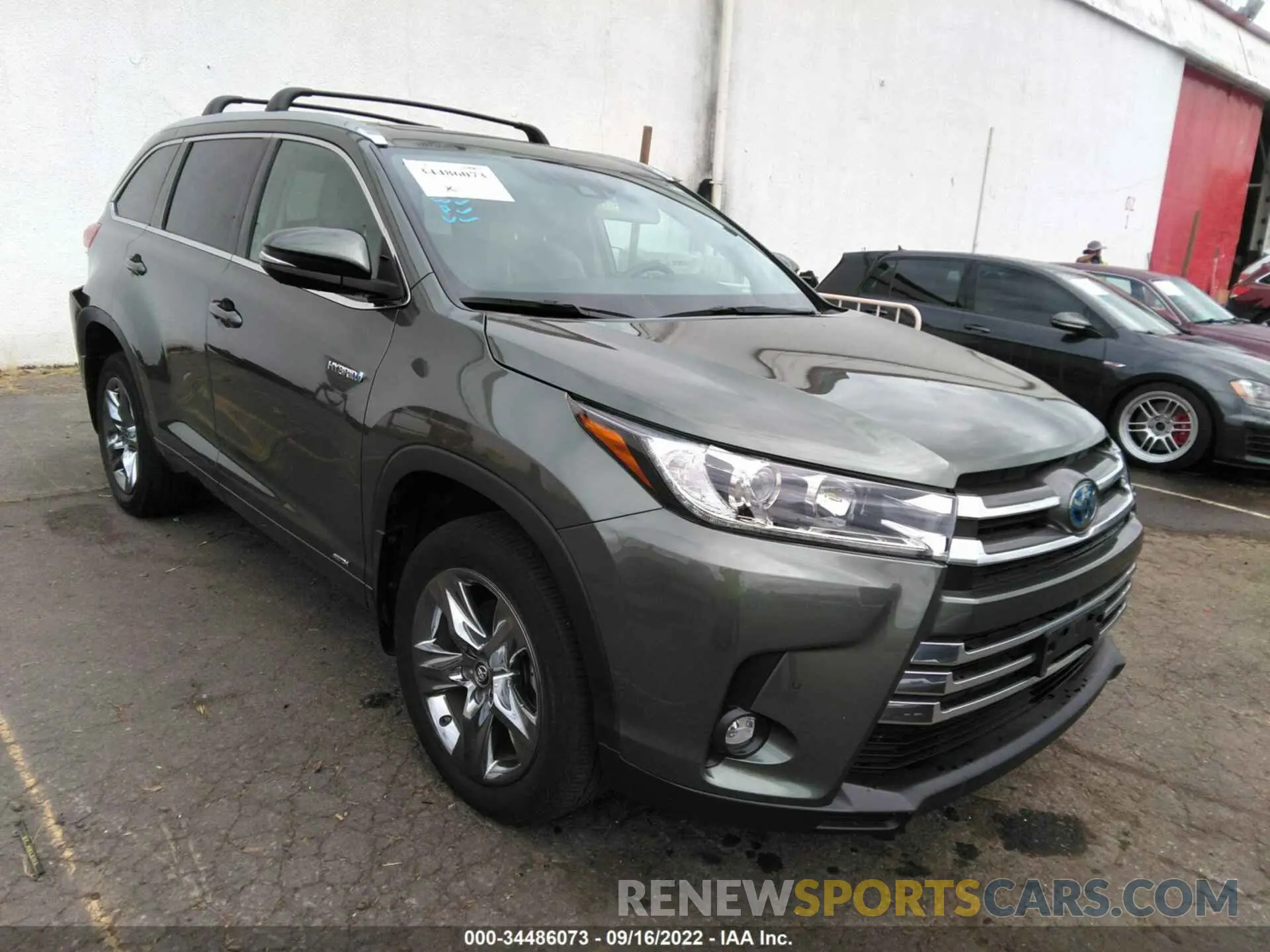 1 fotografías del automóvil dañado 5TDDGRFH7KS053213 TOYOTA HIGHLANDER 2019