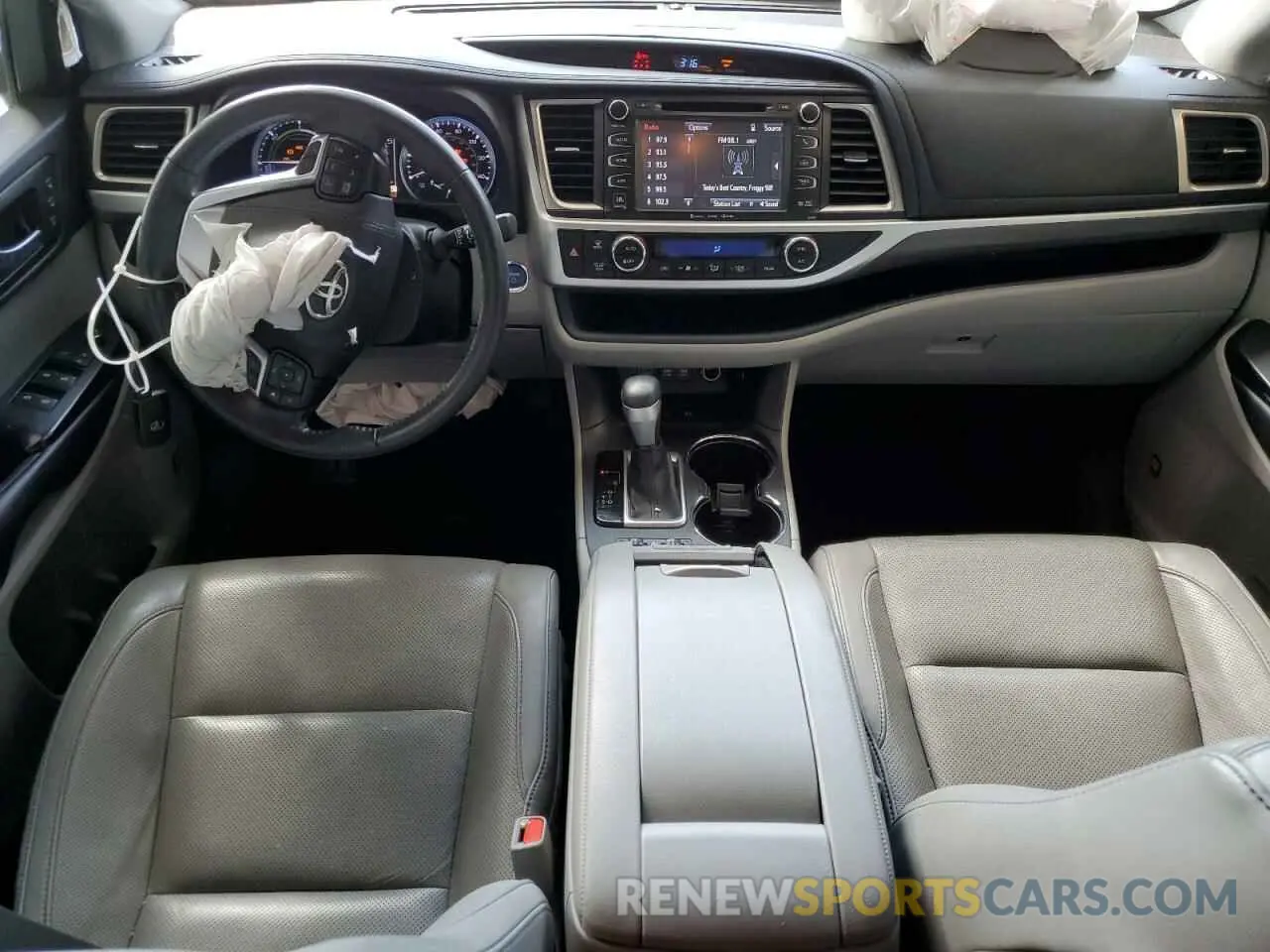 8 fotografías del automóvil dañado 5TDDGRFH8KS070831 TOYOTA HIGHLANDER 2019