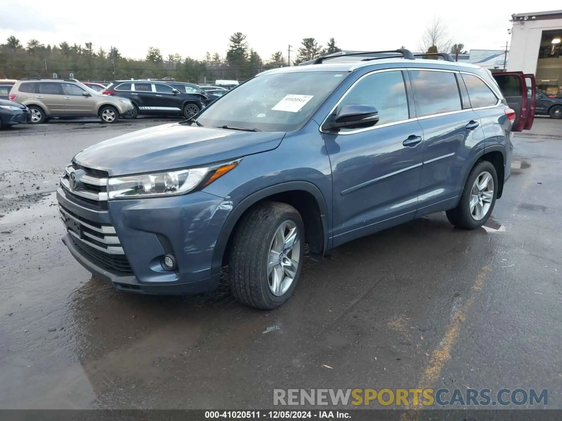 2 fotografías del automóvil dañado 5TDDZRFH0KS732251 TOYOTA HIGHLANDER 2019