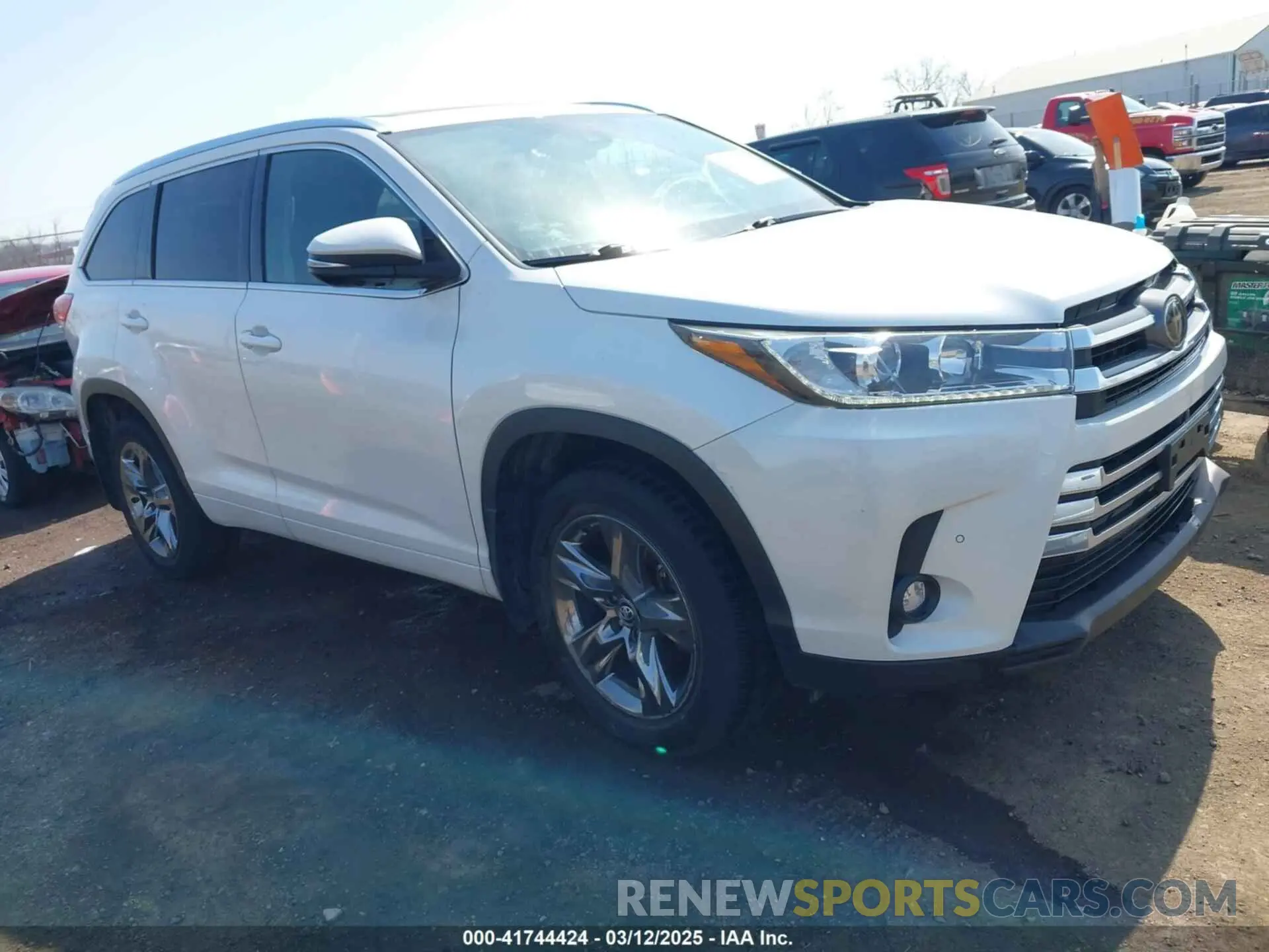 1 fotografías del automóvil dañado 5TDDZRFH0KS945779 TOYOTA HIGHLANDER 2019