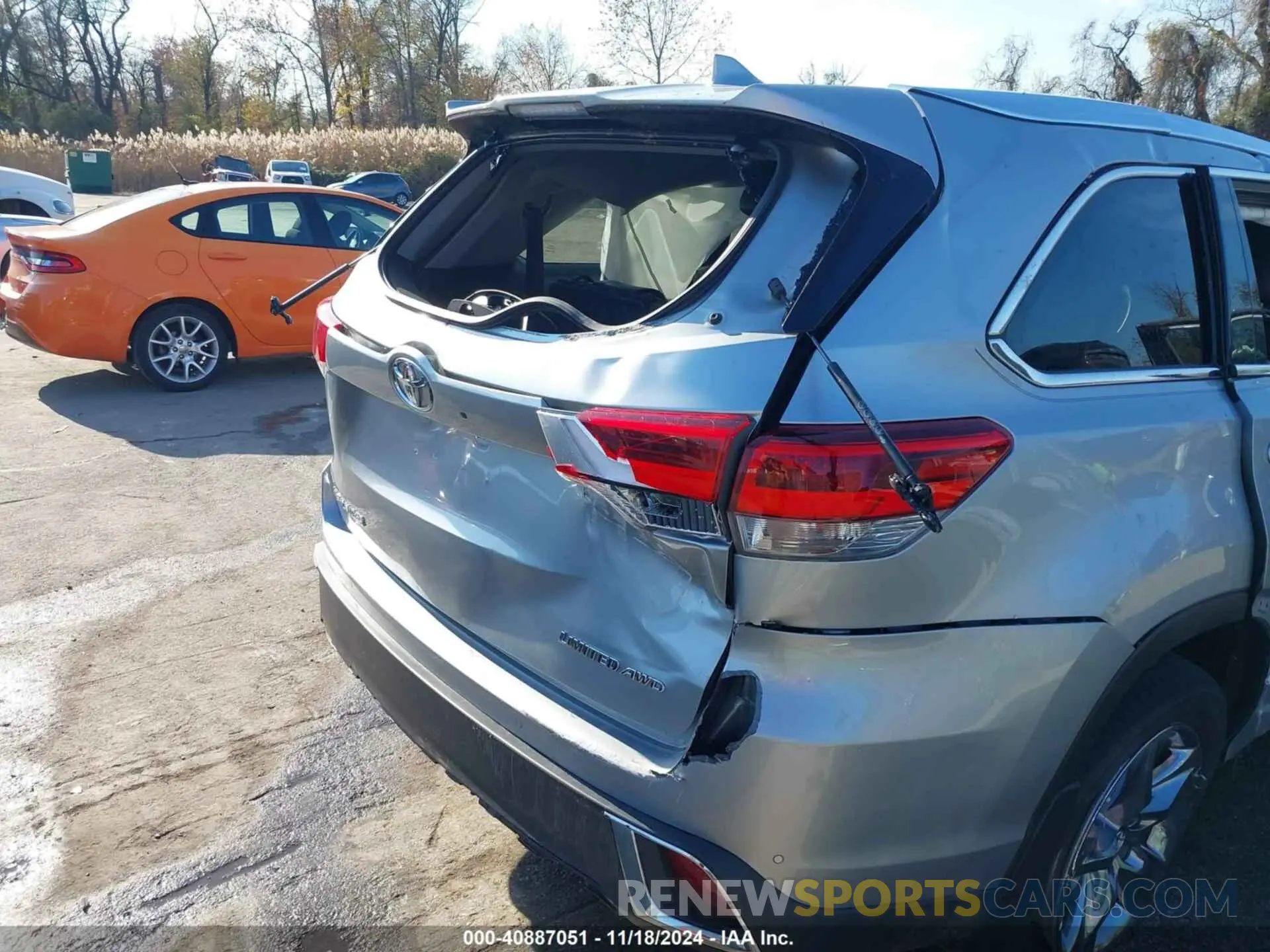 6 fotografías del automóvil dañado 5TDDZRFH0KS965479 TOYOTA HIGHLANDER 2019