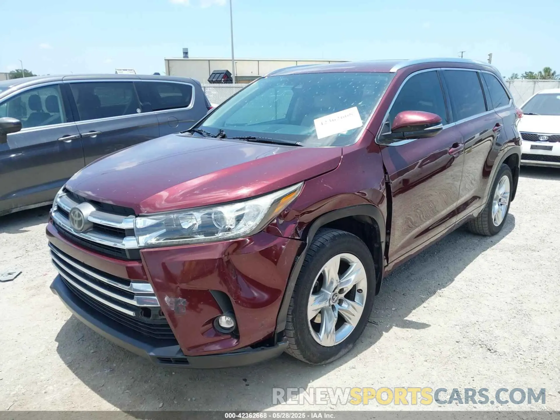 6 fotografías del automóvil dañado 5TDDZRFH0KS972092 TOYOTA HIGHLANDER 2019