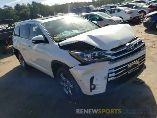 1 fotografías del automóvil dañado 5TDDZRFH1KS711408 TOYOTA HIGHLANDER 2019
