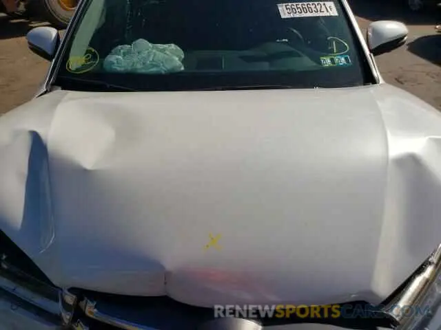 7 fotografías del automóvil dañado 5TDDZRFH1KS711408 TOYOTA HIGHLANDER 2019