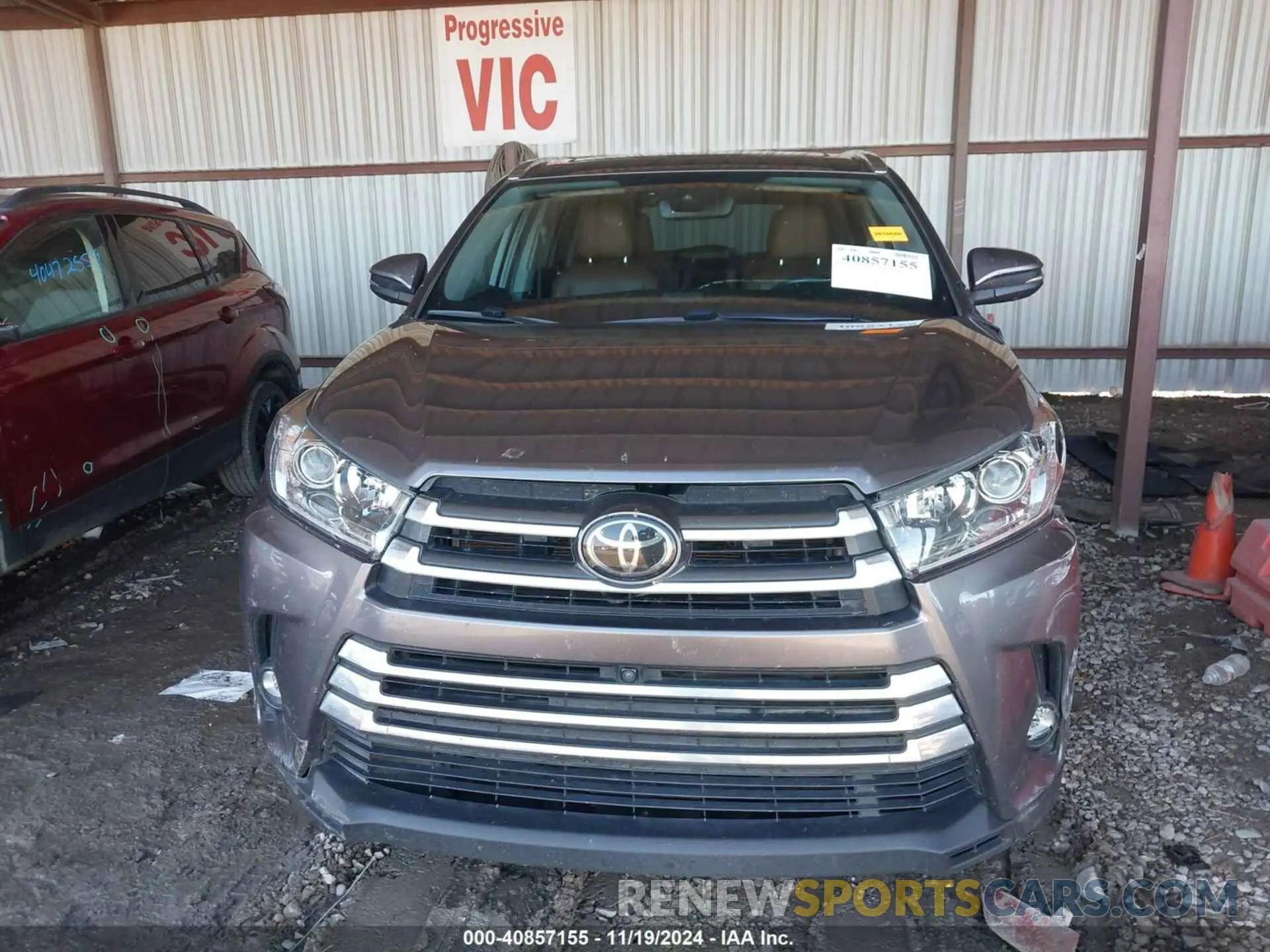 12 fotografías del automóvil dañado 5TDDZRFH1KS965121 TOYOTA HIGHLANDER 2019