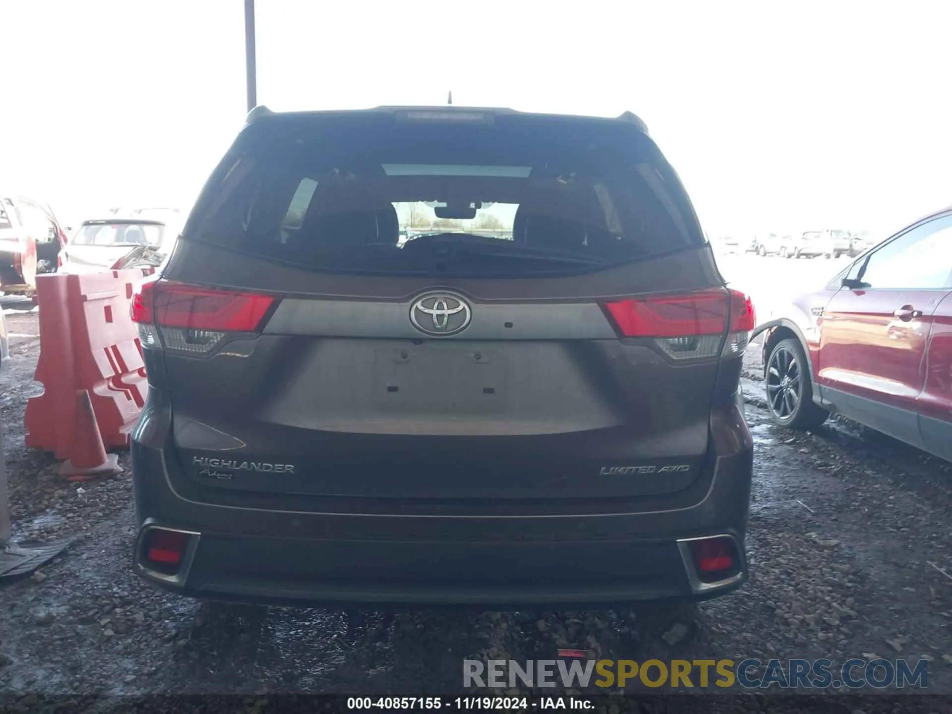 16 fotografías del automóvil dañado 5TDDZRFH1KS965121 TOYOTA HIGHLANDER 2019