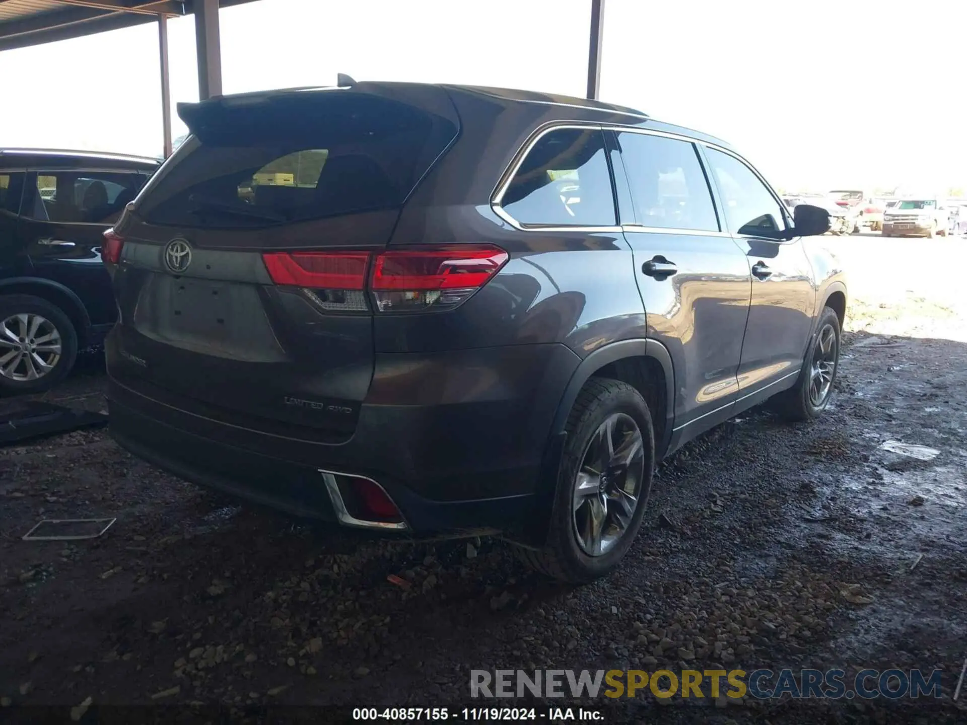 4 fotografías del automóvil dañado 5TDDZRFH1KS965121 TOYOTA HIGHLANDER 2019
