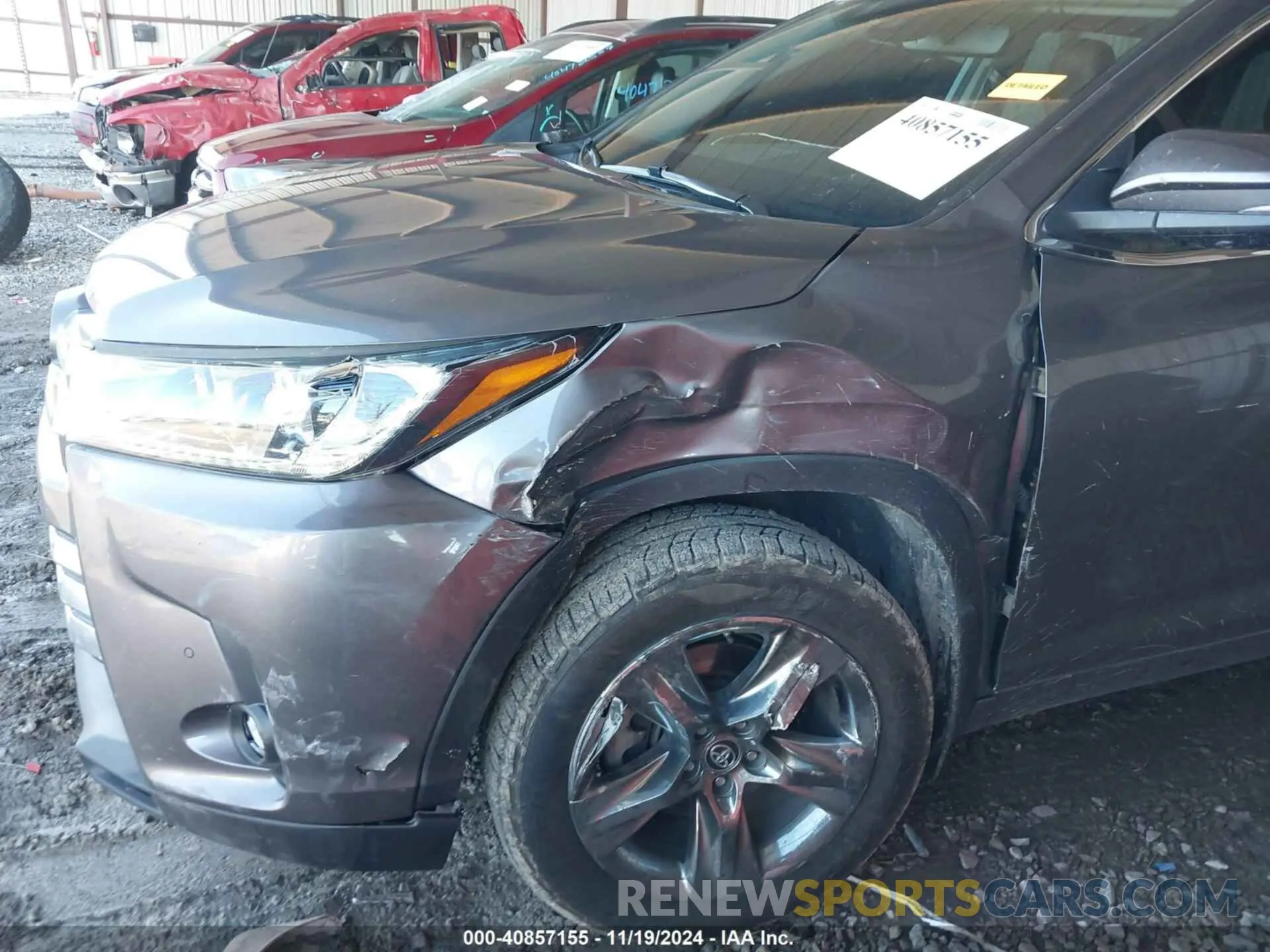 6 fotografías del automóvil dañado 5TDDZRFH1KS965121 TOYOTA HIGHLANDER 2019