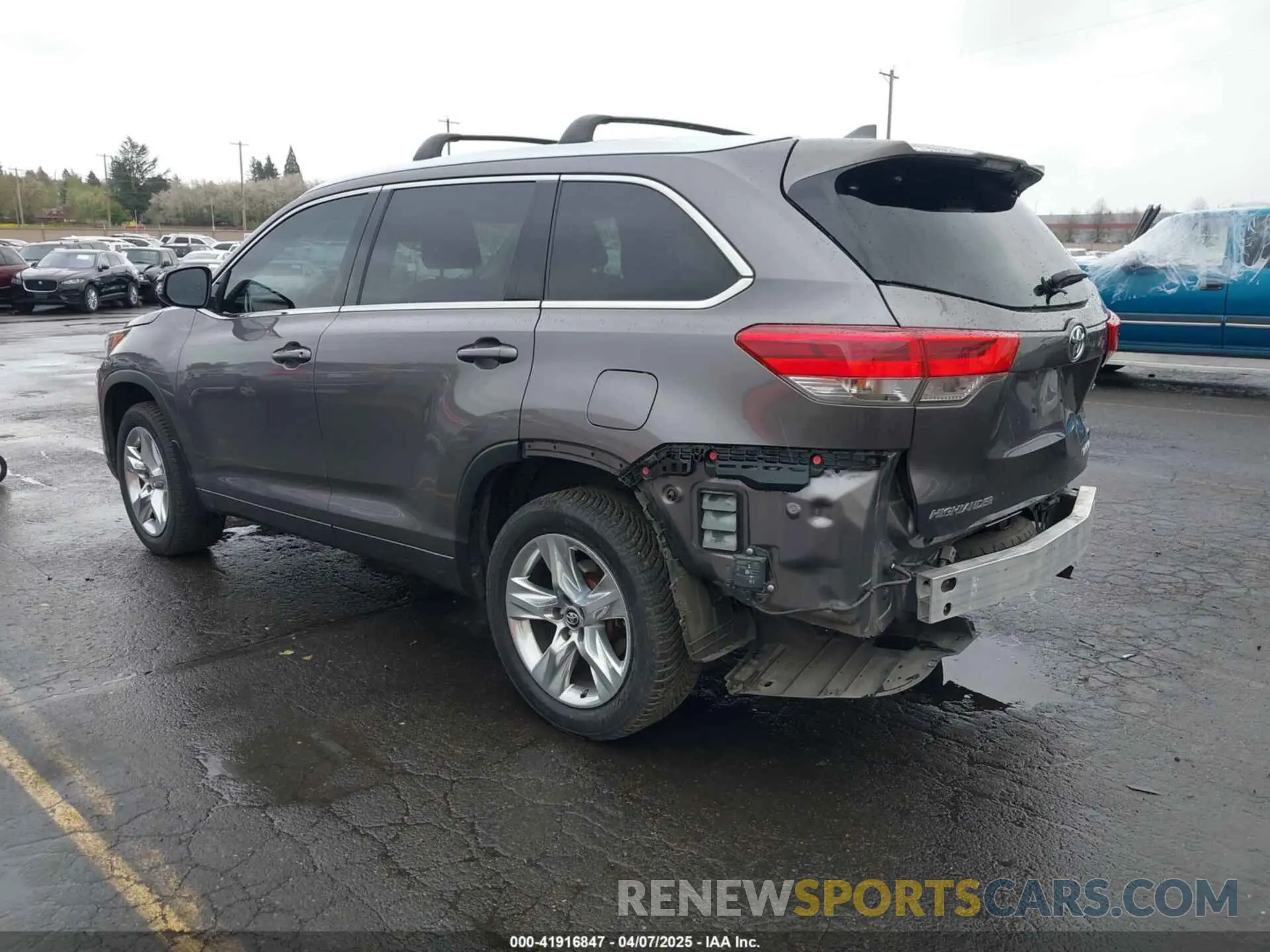 3 fotografías del automóvil dañado 5TDDZRFH2KS969307 TOYOTA HIGHLANDER 2019
