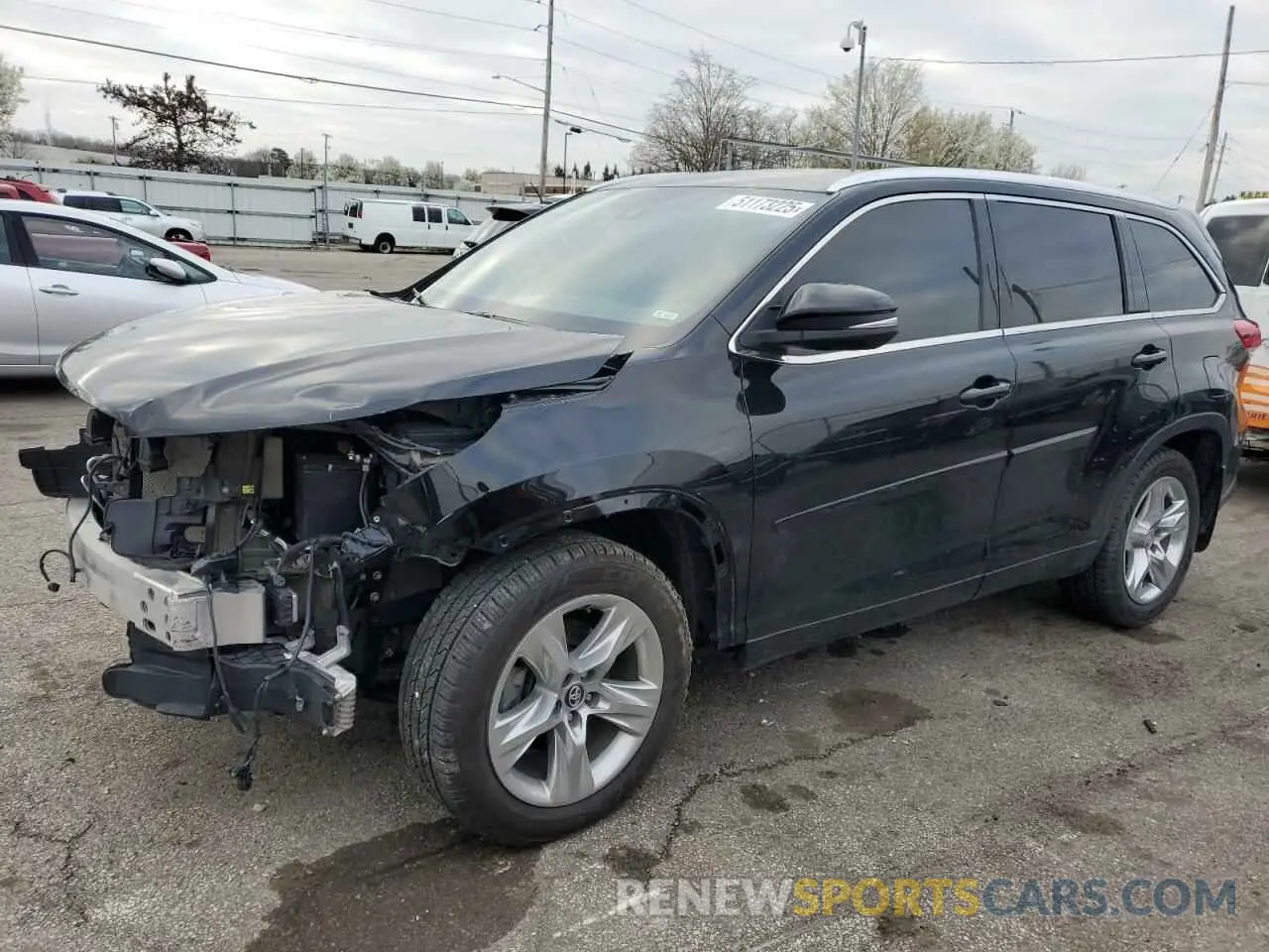 1 fotografías del automóvil dañado 5TDDZRFH3KS968859 TOYOTA HIGHLANDER 2019