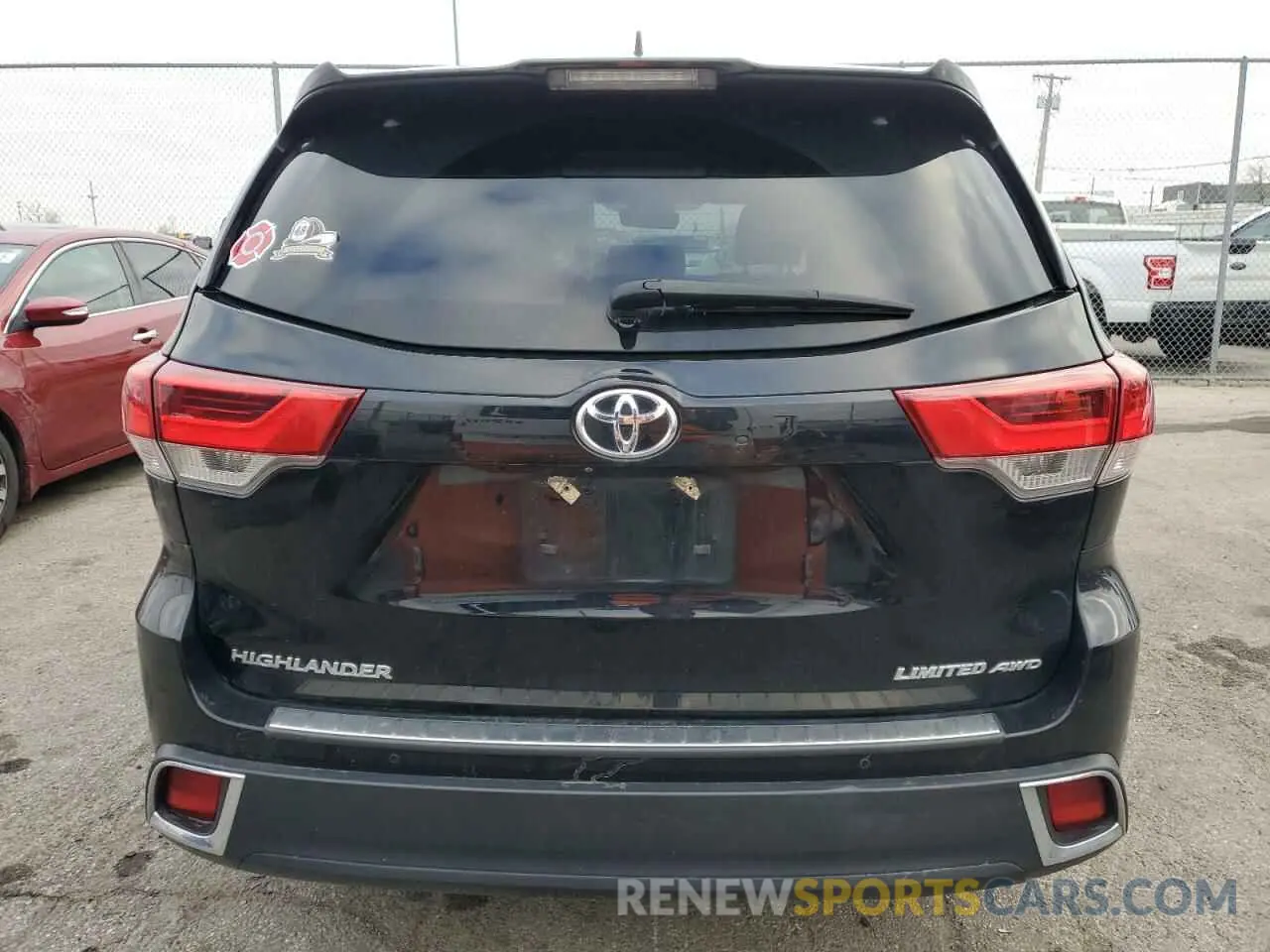 6 fotografías del automóvil dañado 5TDDZRFH3KS968859 TOYOTA HIGHLANDER 2019
