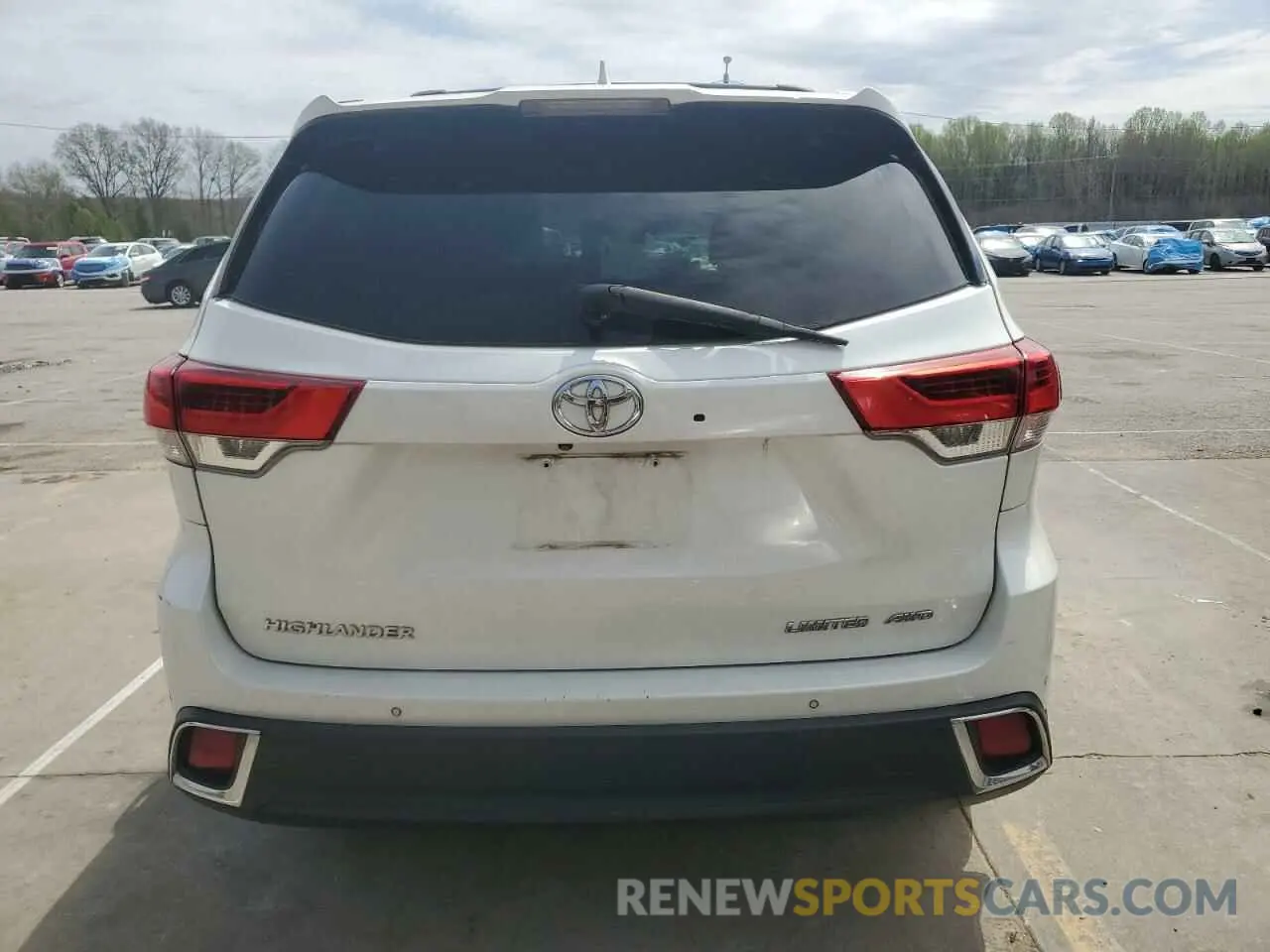 6 fotografías del automóvil dañado 5TDDZRFH4KS951181 TOYOTA HIGHLANDER 2019
