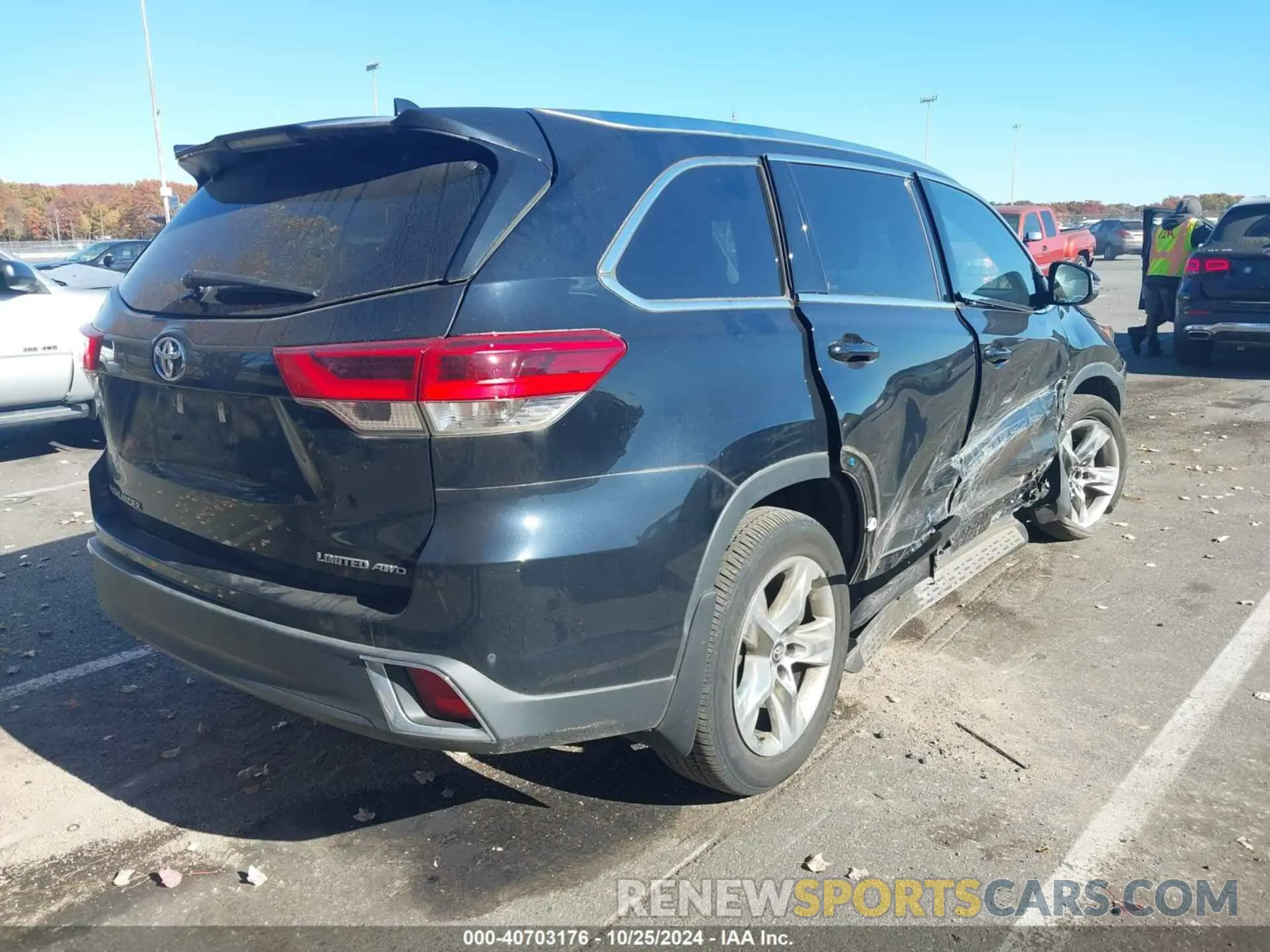4 fotografías del automóvil dañado 5TDDZRFH5KS725148 TOYOTA HIGHLANDER 2019