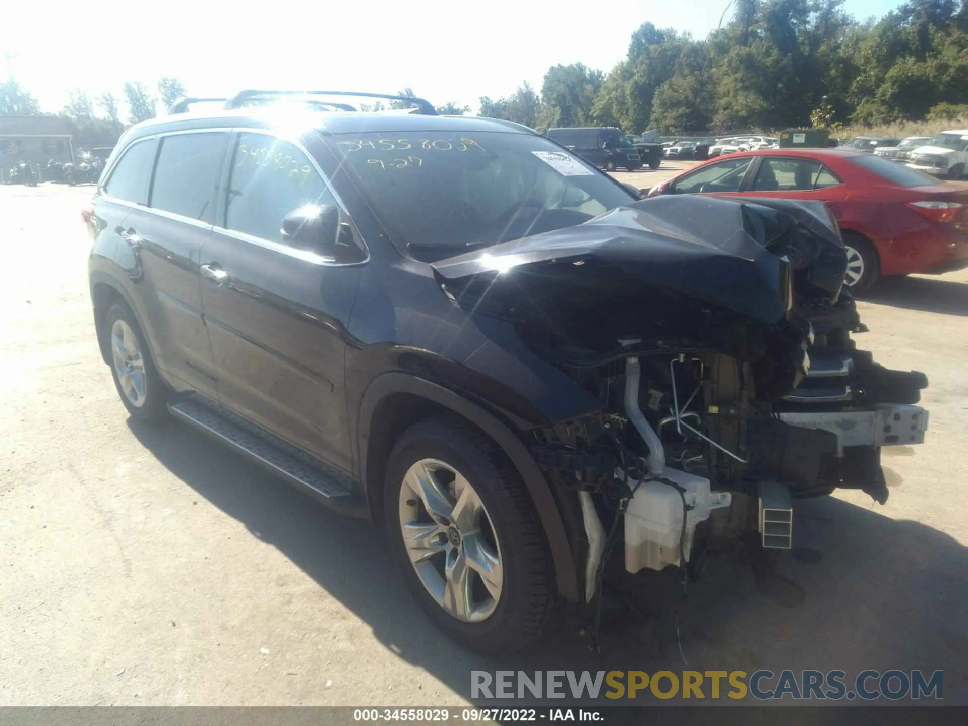 1 fotografías del automóvil dañado 5TDDZRFH5KS931148 TOYOTA HIGHLANDER 2019