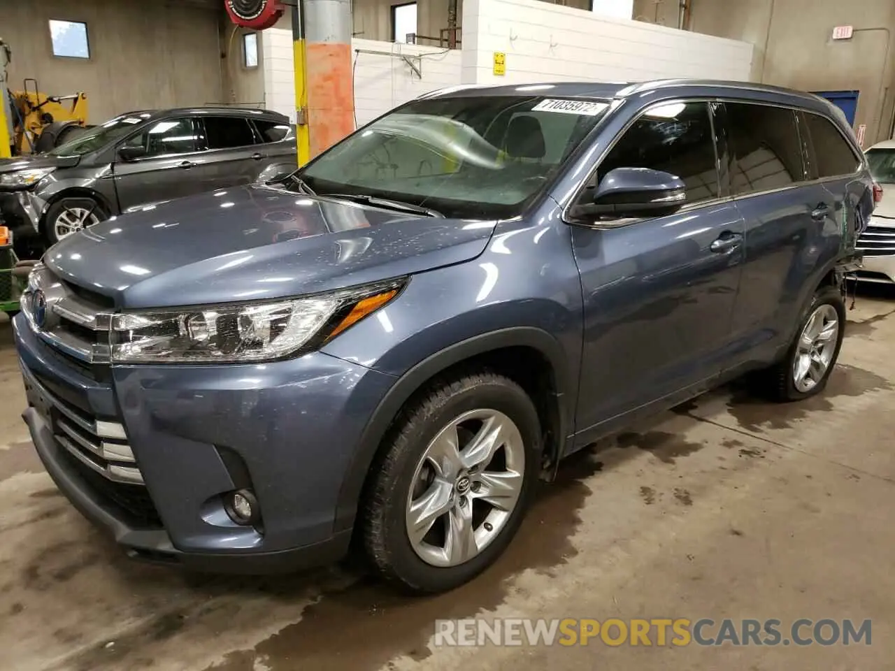 1 fotografías del automóvil dañado 5TDDZRFH5KS931781 TOYOTA HIGHLANDER 2019