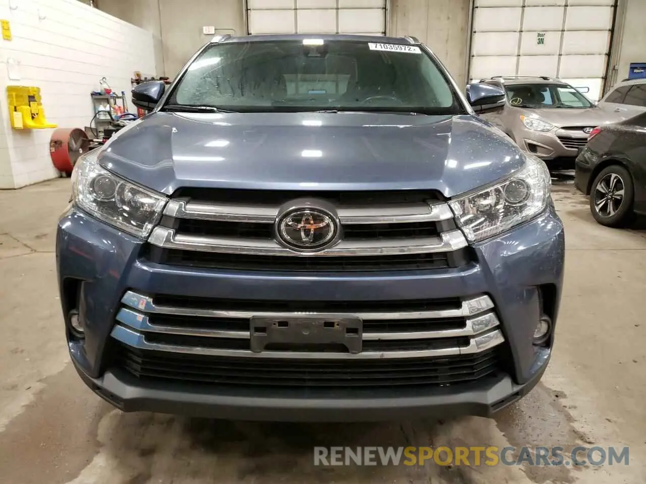 5 fotografías del automóvil dañado 5TDDZRFH5KS931781 TOYOTA HIGHLANDER 2019