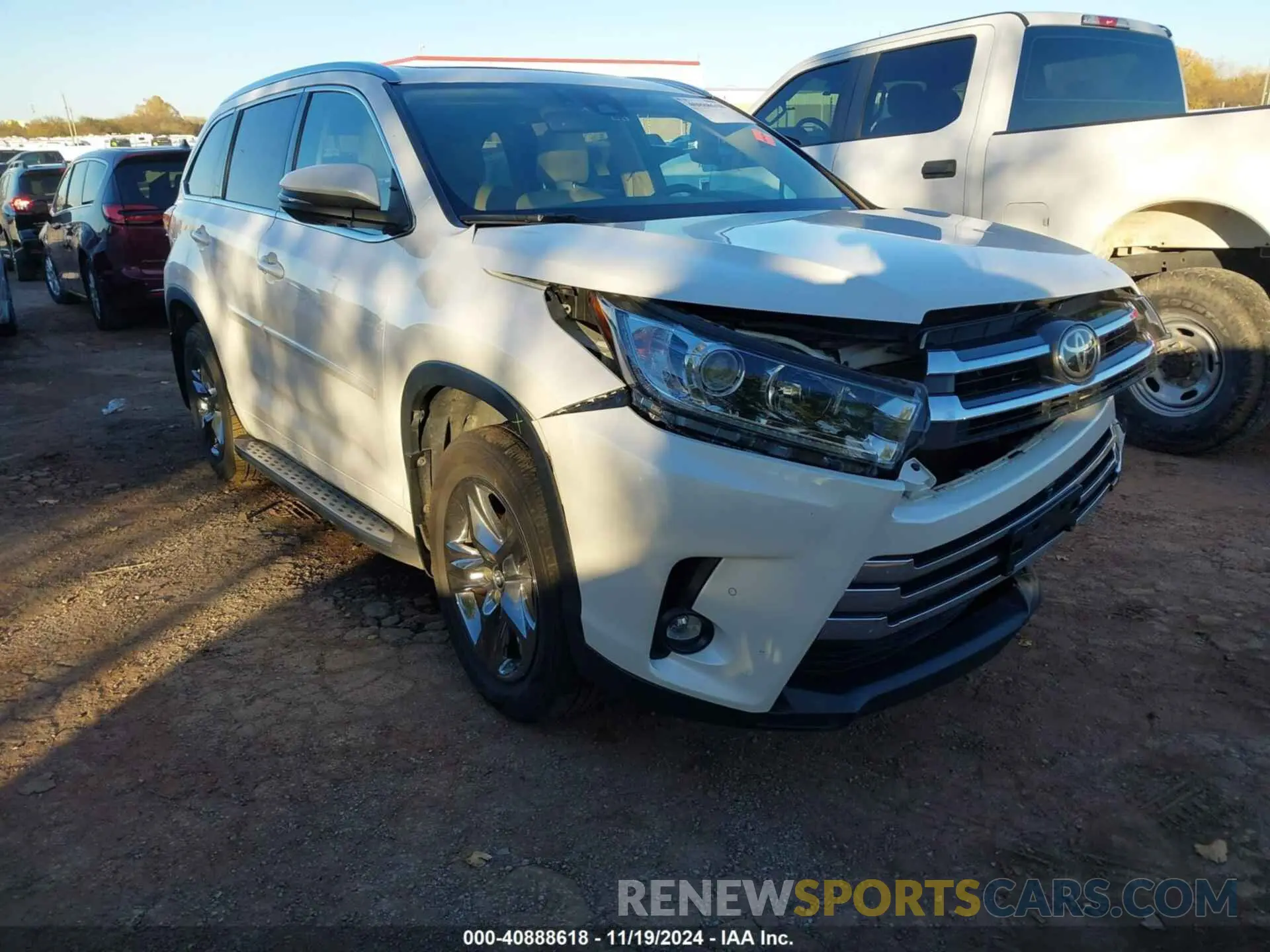 1 fotografías del automóvil dañado 5TDDZRFH6KS709945 TOYOTA HIGHLANDER 2019