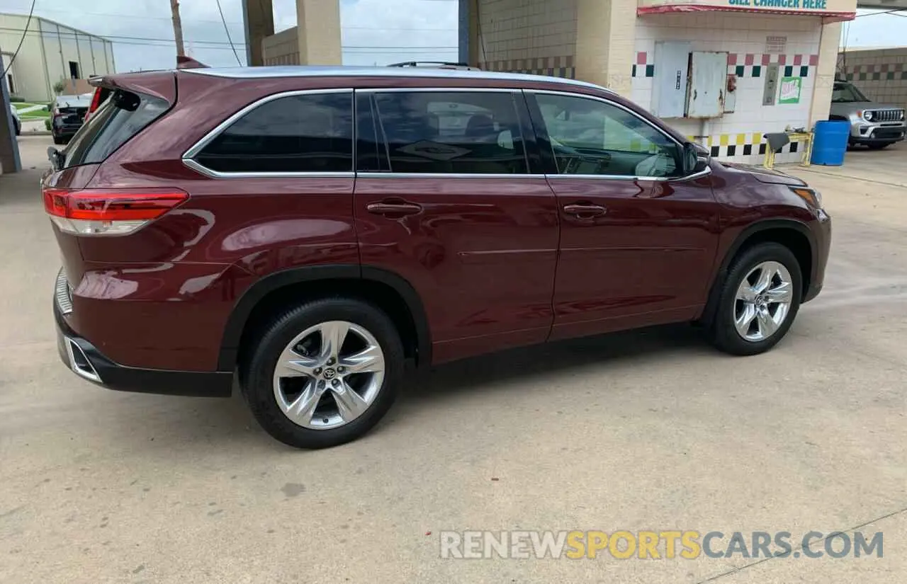 4 fotografías del automóvil dañado 5TDDZRFH7KS946315 TOYOTA HIGHLANDER 2019