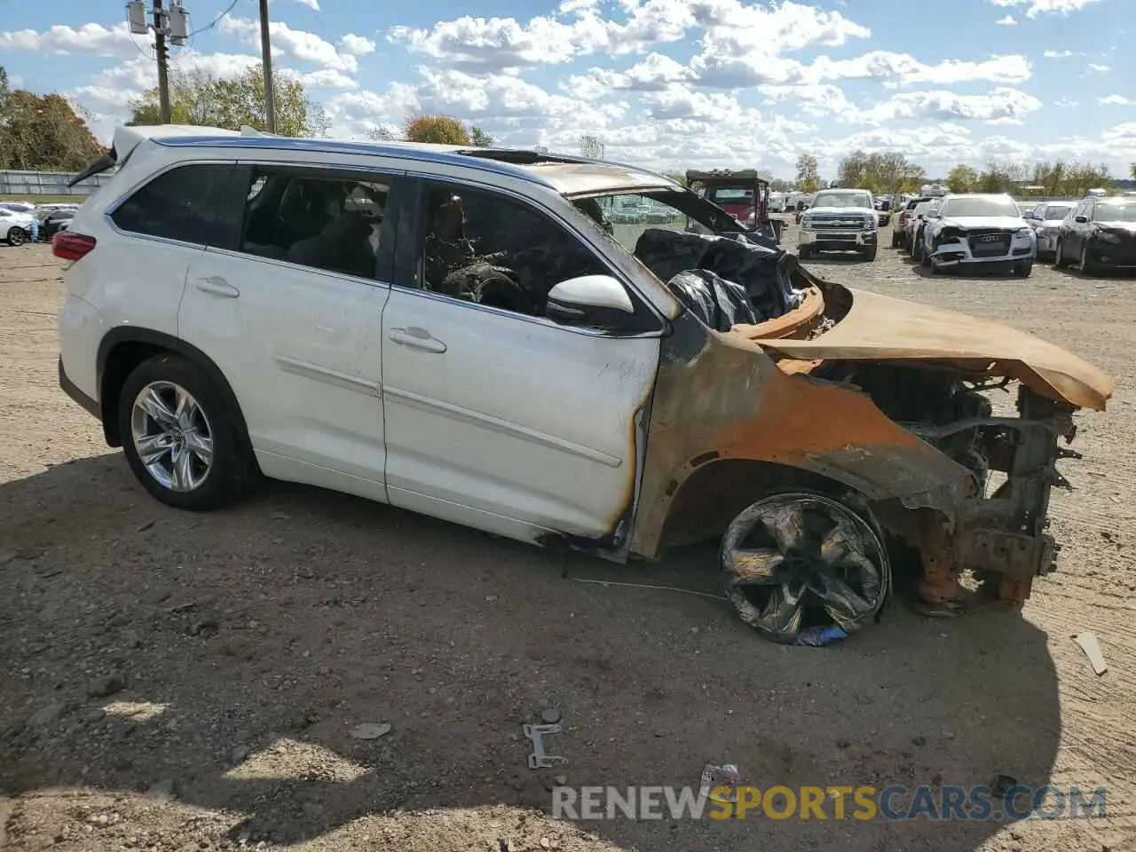 4 fotografías del automóvil dañado 5TDDZRFH7KS991805 TOYOTA HIGHLANDER 2019