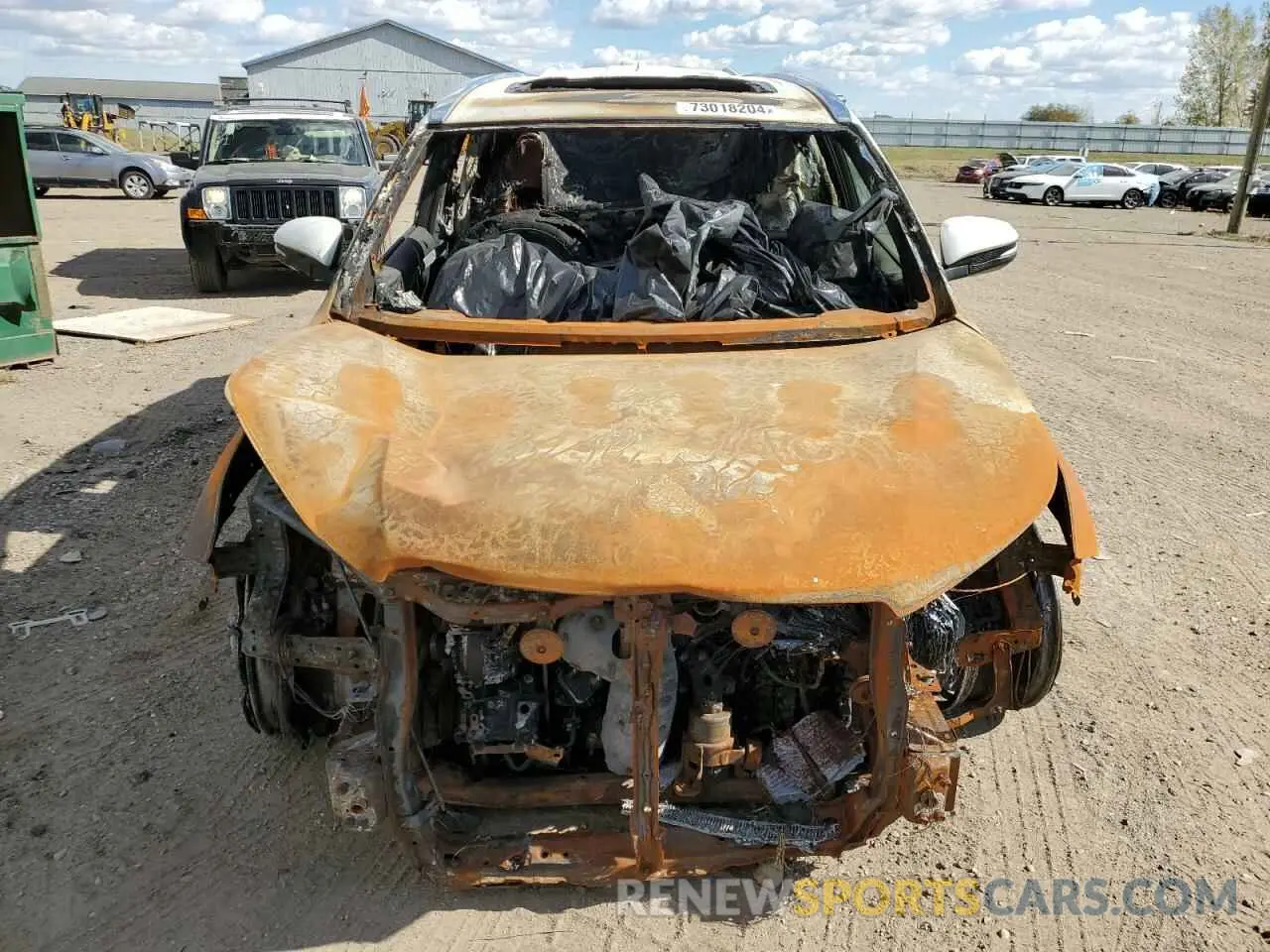 5 fotografías del automóvil dañado 5TDDZRFH7KS991805 TOYOTA HIGHLANDER 2019