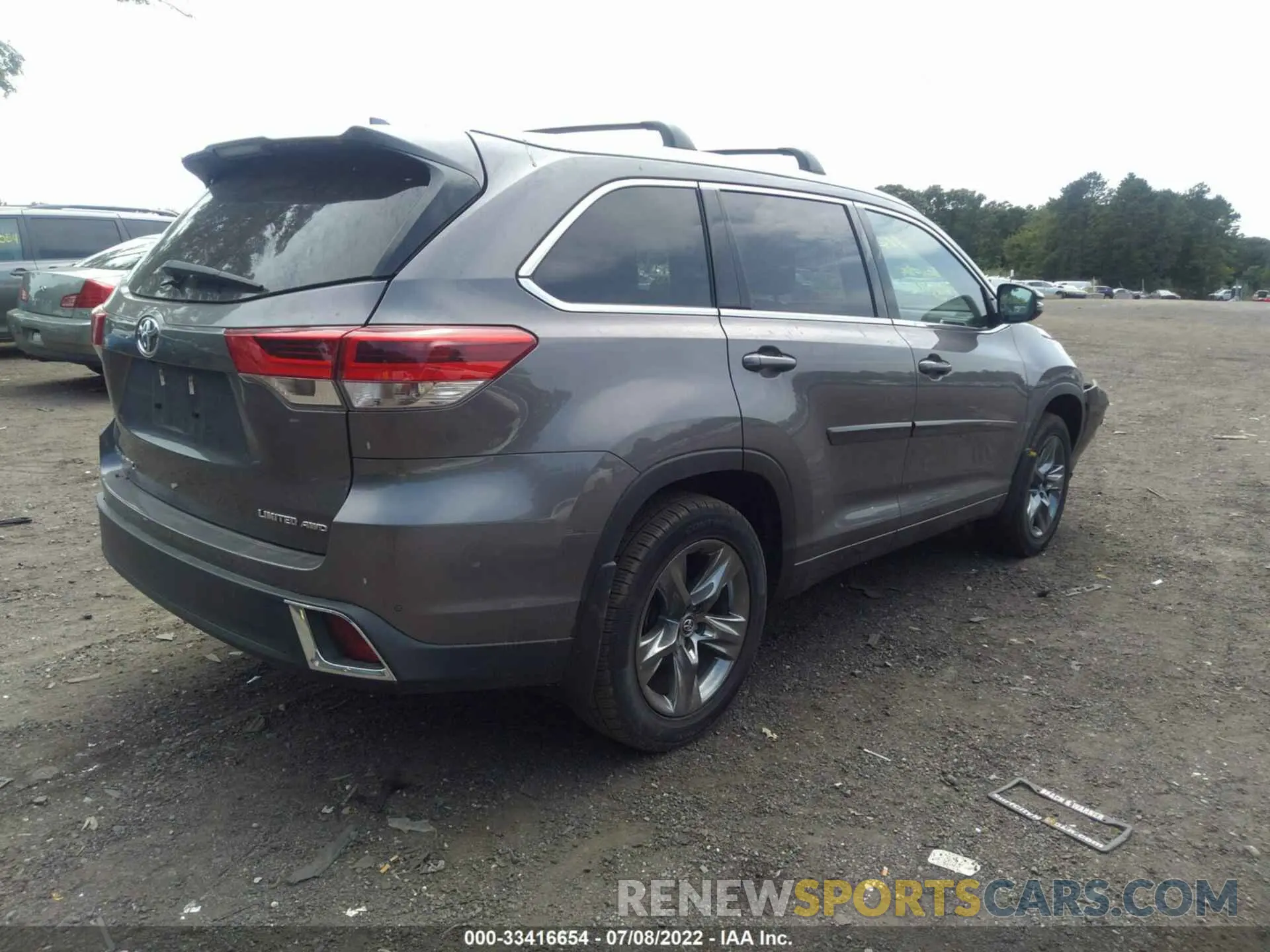 4 fotografías del automóvil dañado 5TDDZRFH8KS730182 TOYOTA HIGHLANDER 2019
