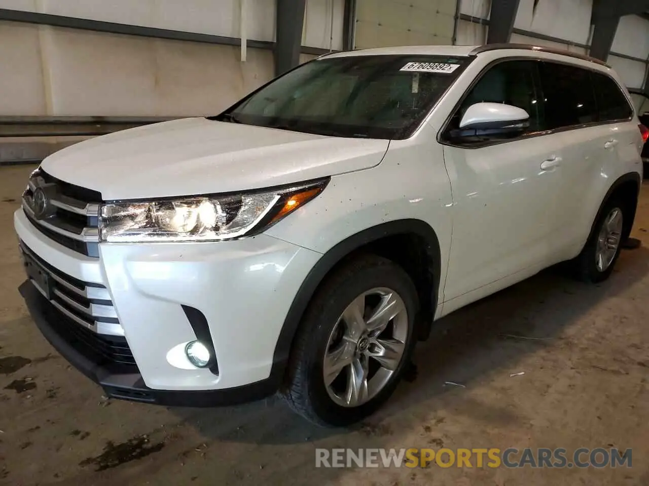 1 fotografías del automóvil dañado 5TDDZRFH8KS968193 TOYOTA HIGHLANDER 2019