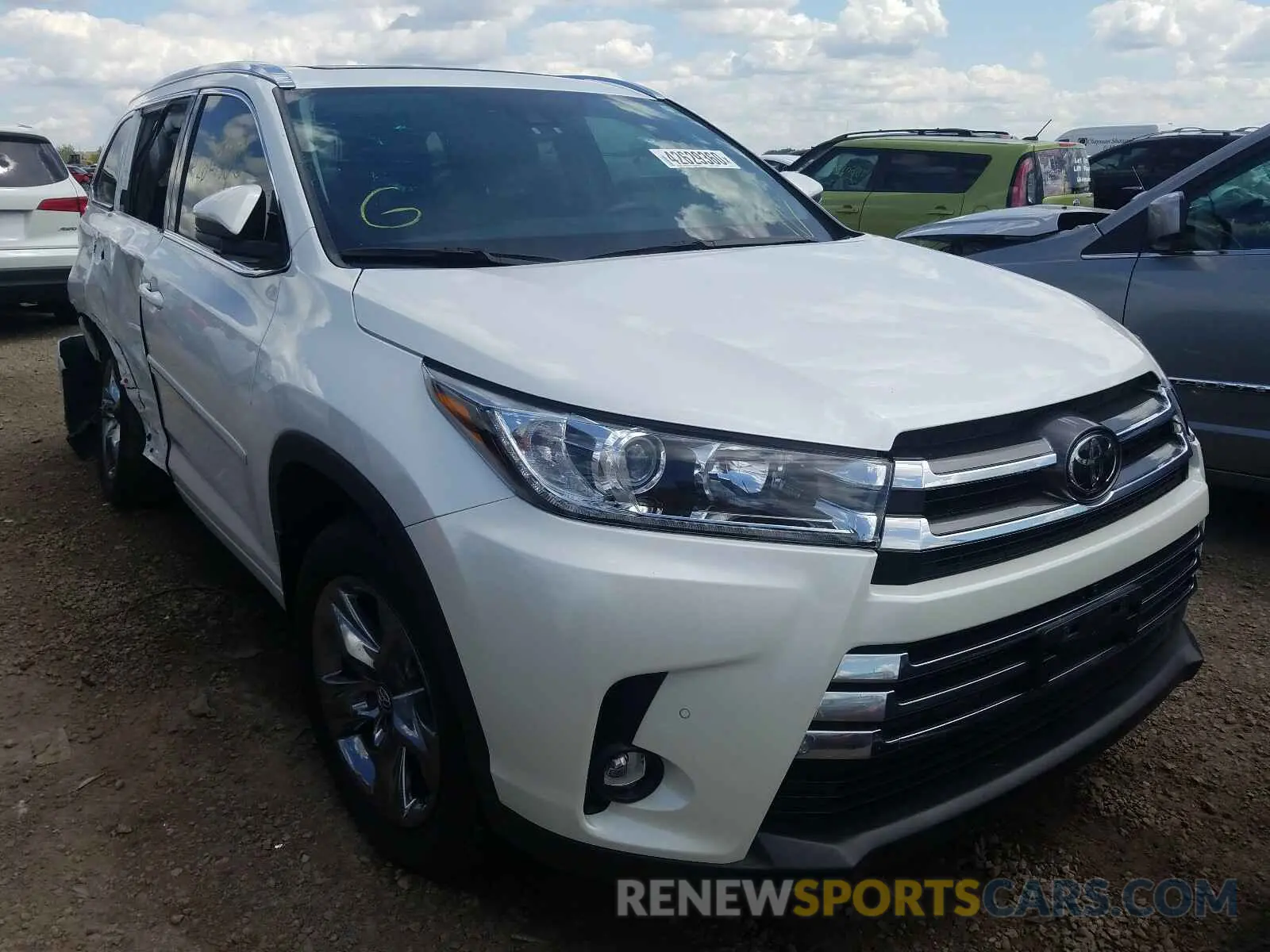 1 fotografías del automóvil dañado 5TDDZRFH9KS705517 TOYOTA HIGHLANDER 2019