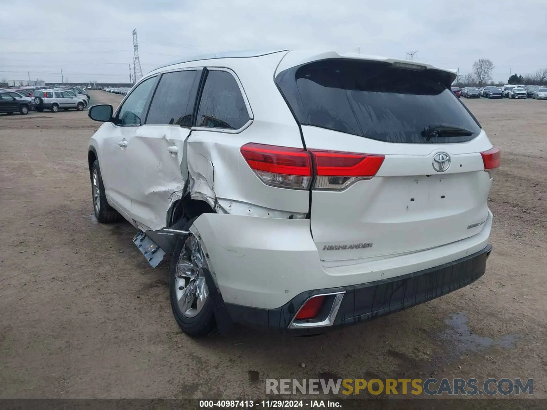 3 fotografías del automóvil dañado 5TDDZRFHXKS948589 TOYOTA HIGHLANDER 2019