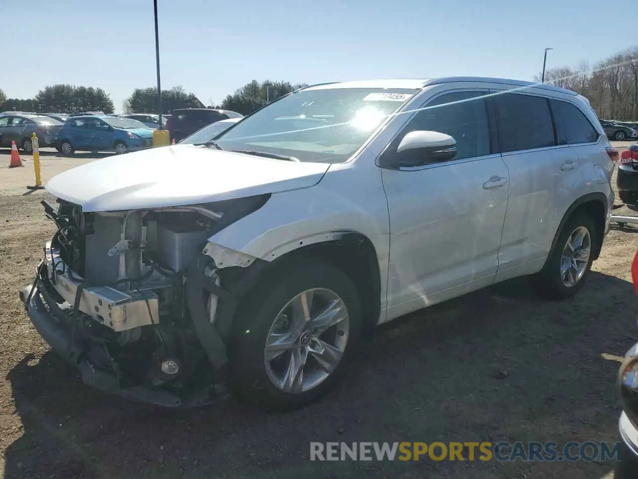 1 fotografías del automóvil dañado 5TDDZRFHXKS992446 TOYOTA HIGHLANDER 2019