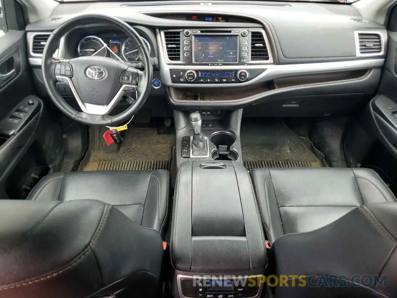 8 fotografías del automóvil dañado 5TDJGRFH0KS074326 TOYOTA HIGHLANDER 2019