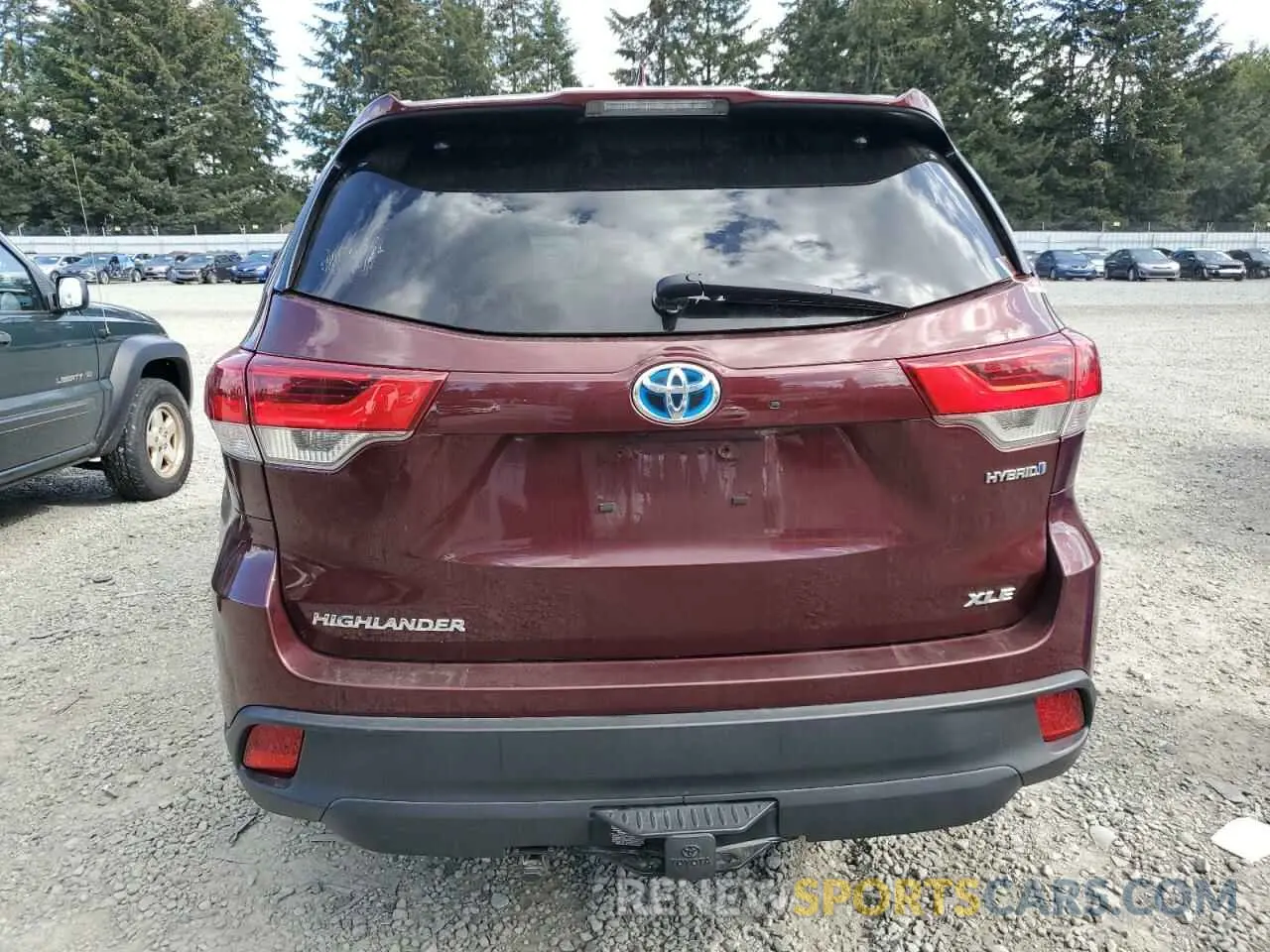 6 fotografías del automóvil dañado 5TDJGRFH8KS064112 TOYOTA HIGHLANDER 2019