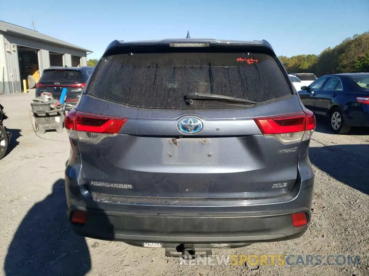 6 fotografías del automóvil dañado 5TDJGRFH9KS070422 TOYOTA HIGHLANDER 2019