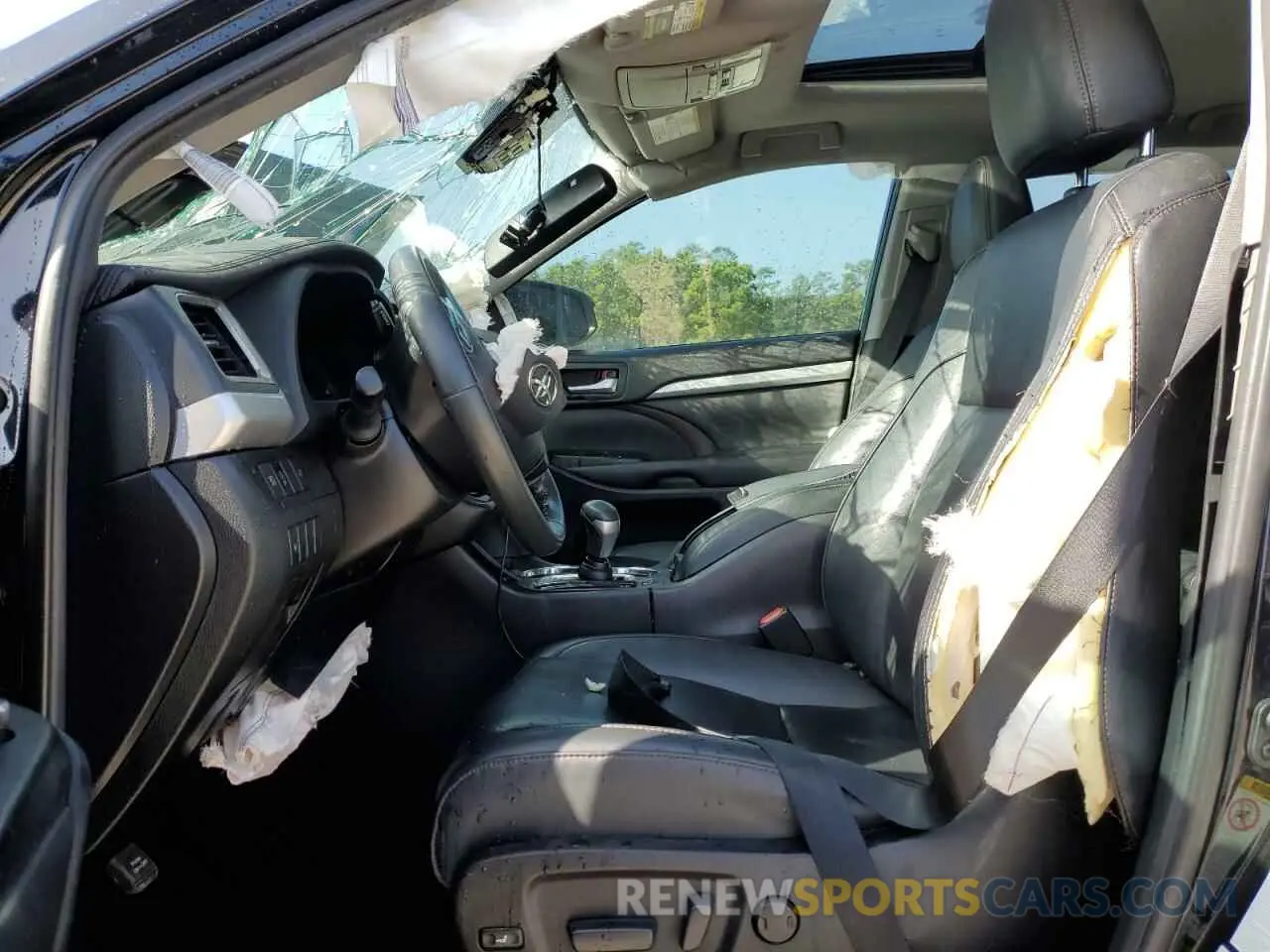 7 fotografías del automóvil dañado 5TDJZRFH0KS618463 TOYOTA HIGHLANDER 2019